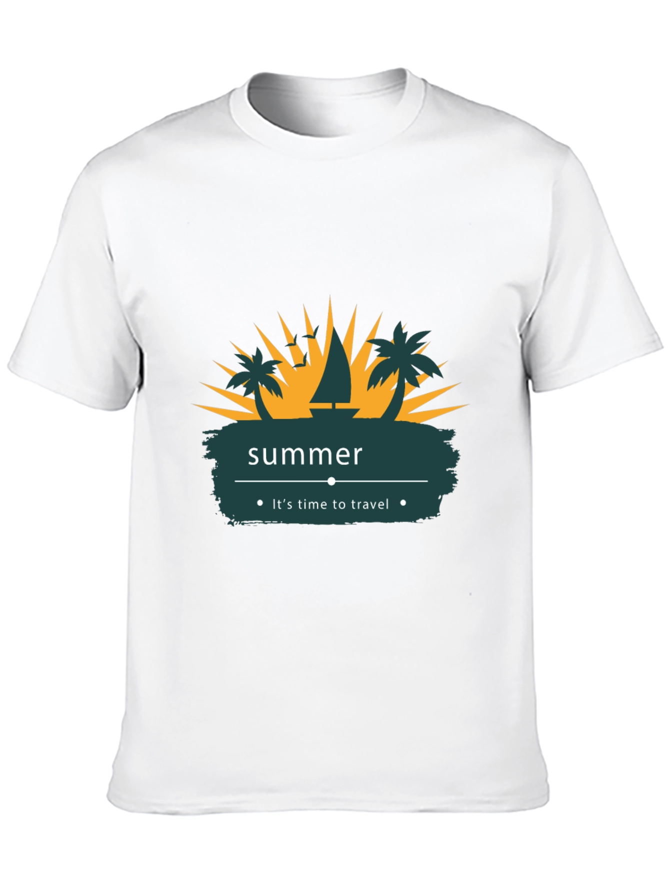 Summer Time Travel T-Shirt - Black