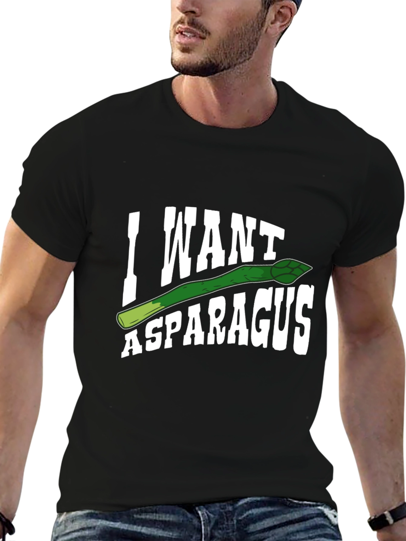 I Want Asparagus Graphic T-Shirt