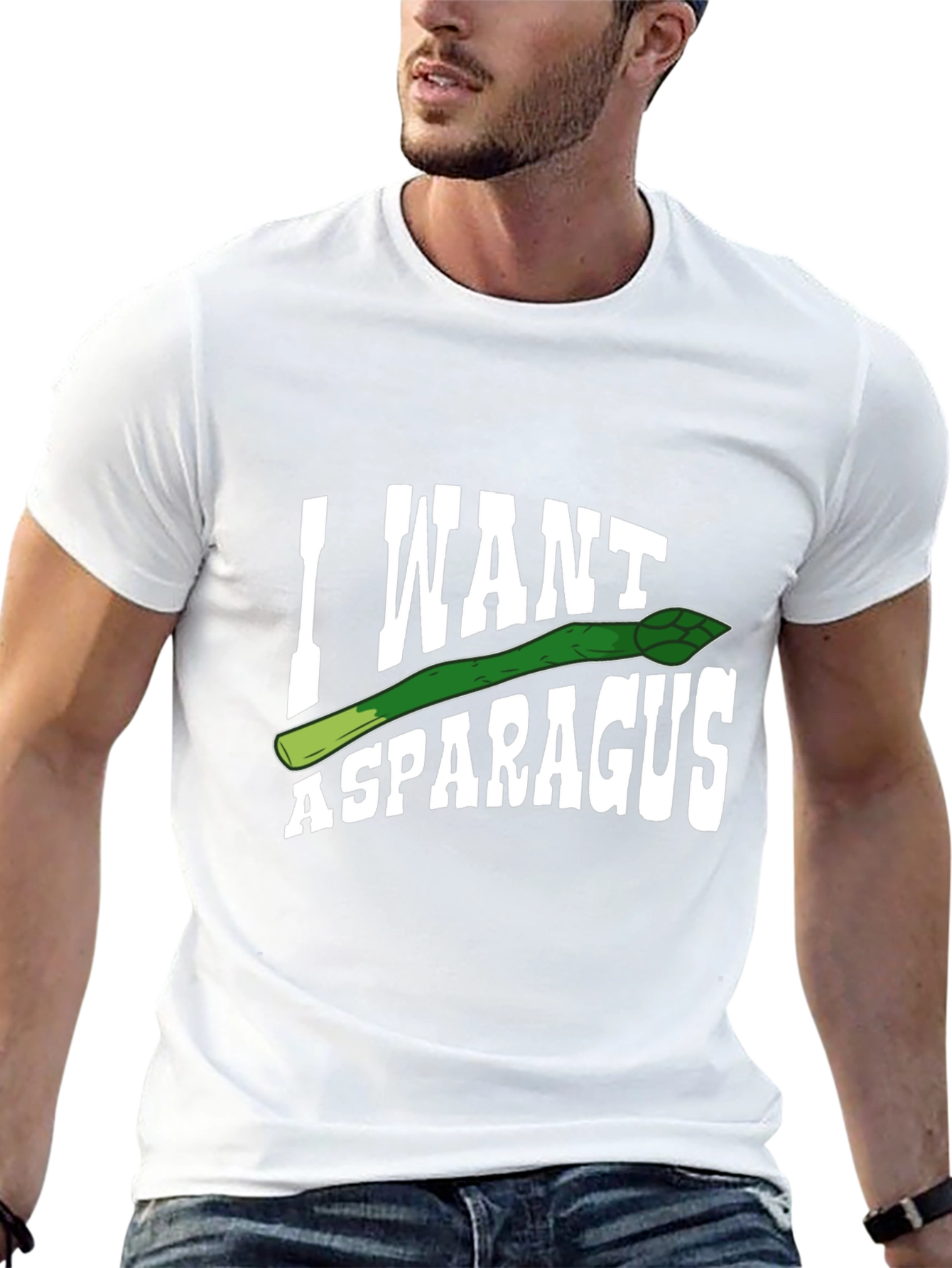 I Want Asparagus Graphic T-Shirt