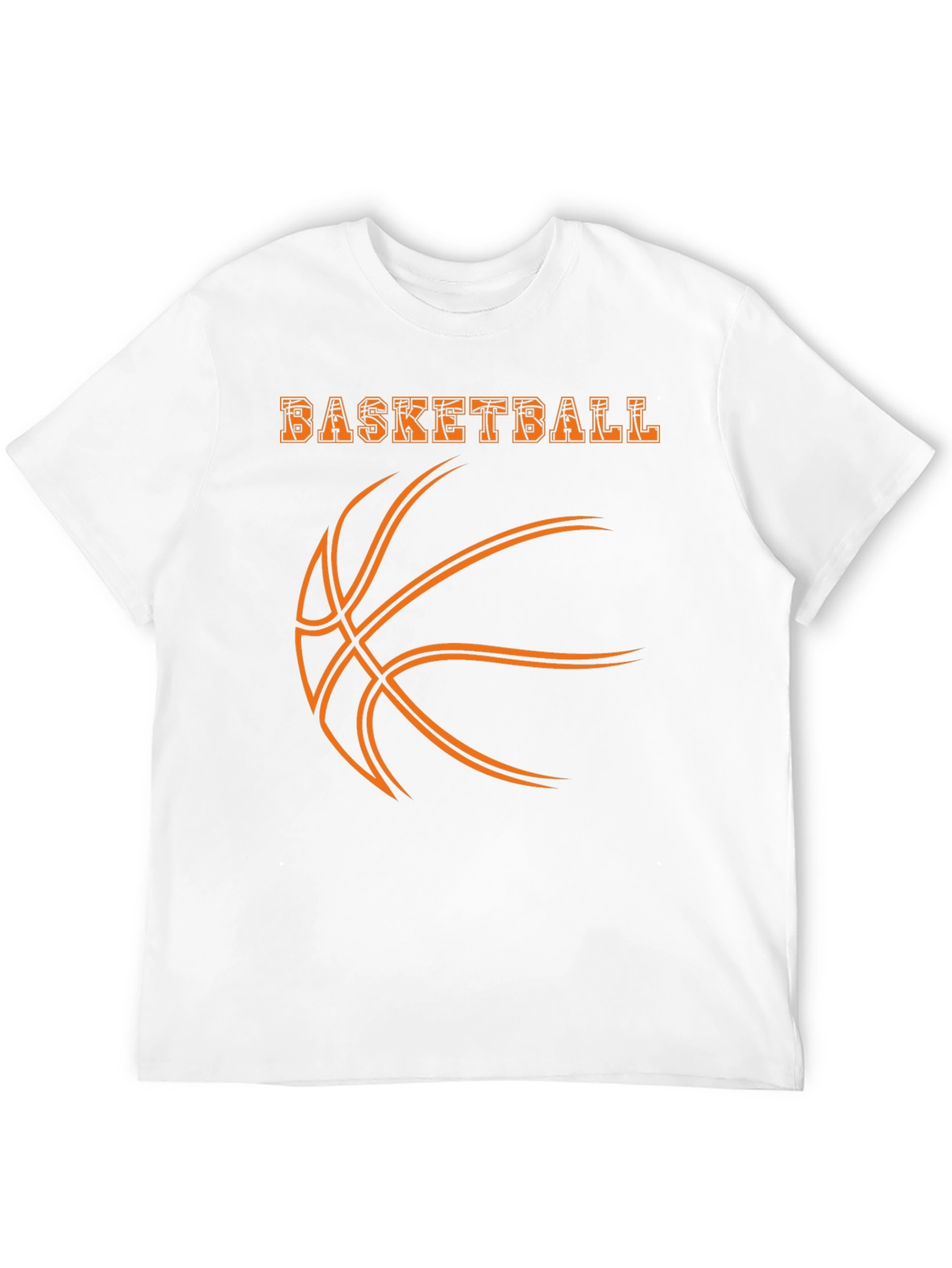 Basketball Graphic Print T-Shirt - Black