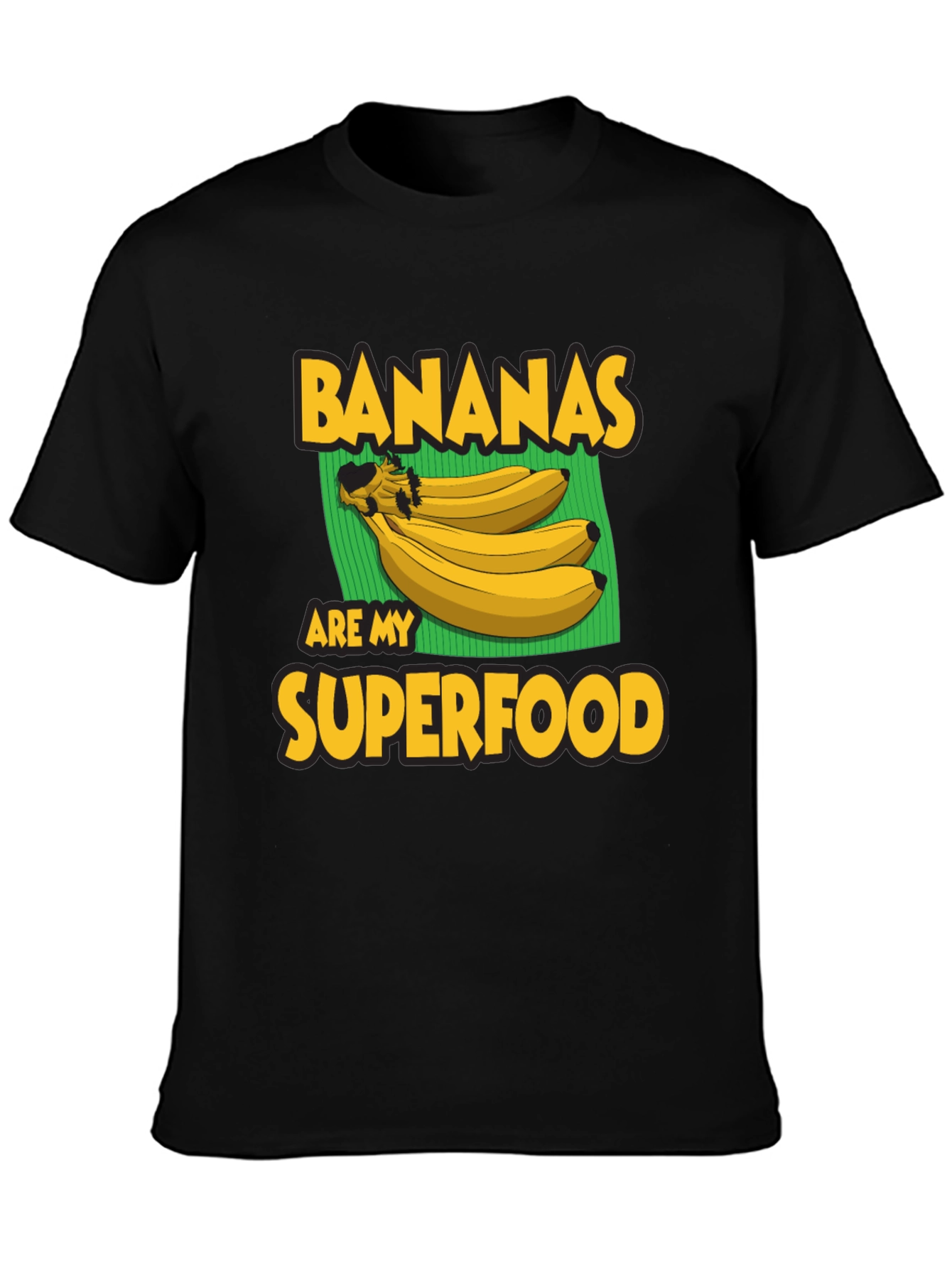 Banana Superfood Graphic Tee - Black T-Shirt