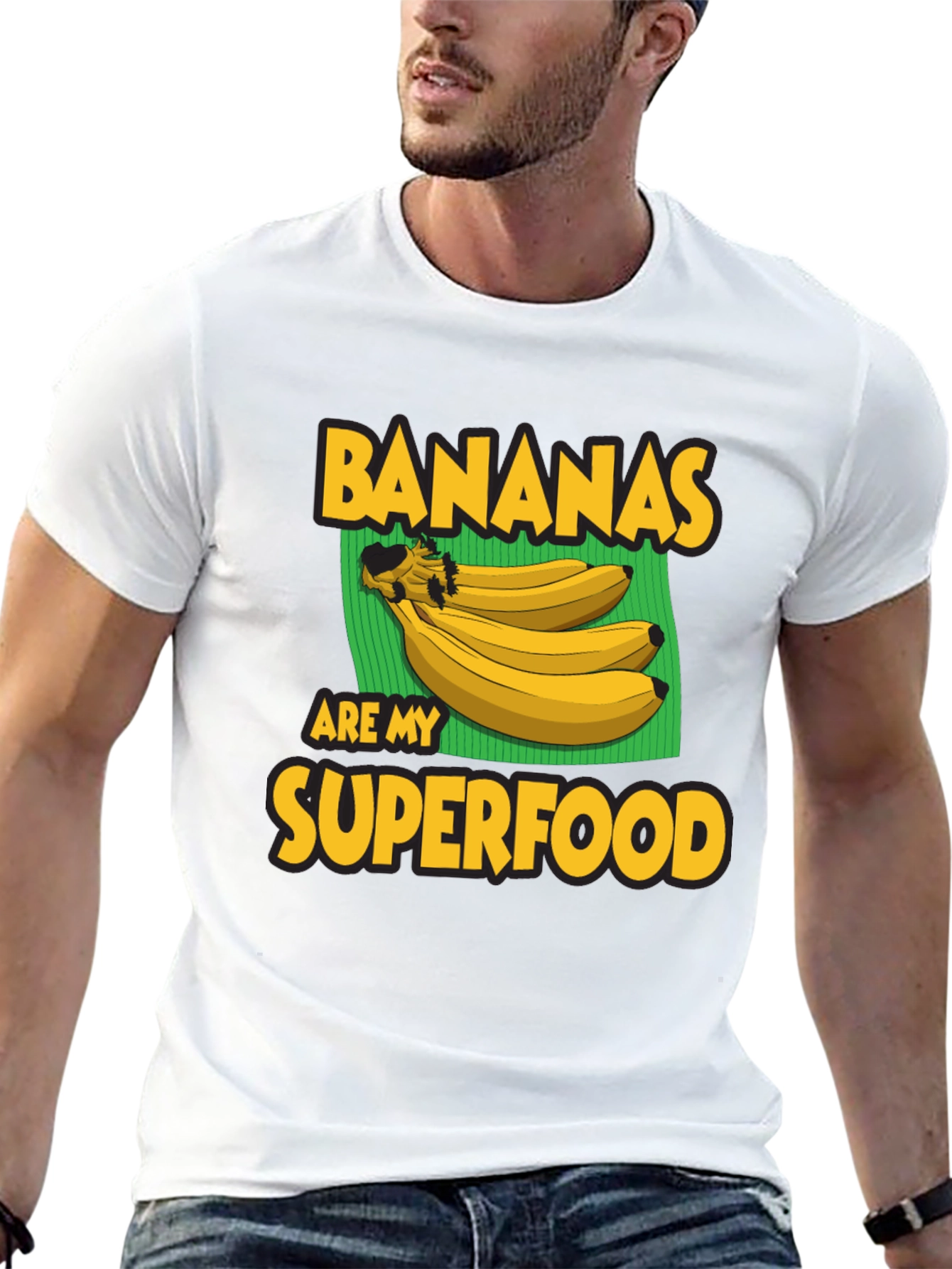 Banana Superfood Graphic Tee - Black T-Shirt