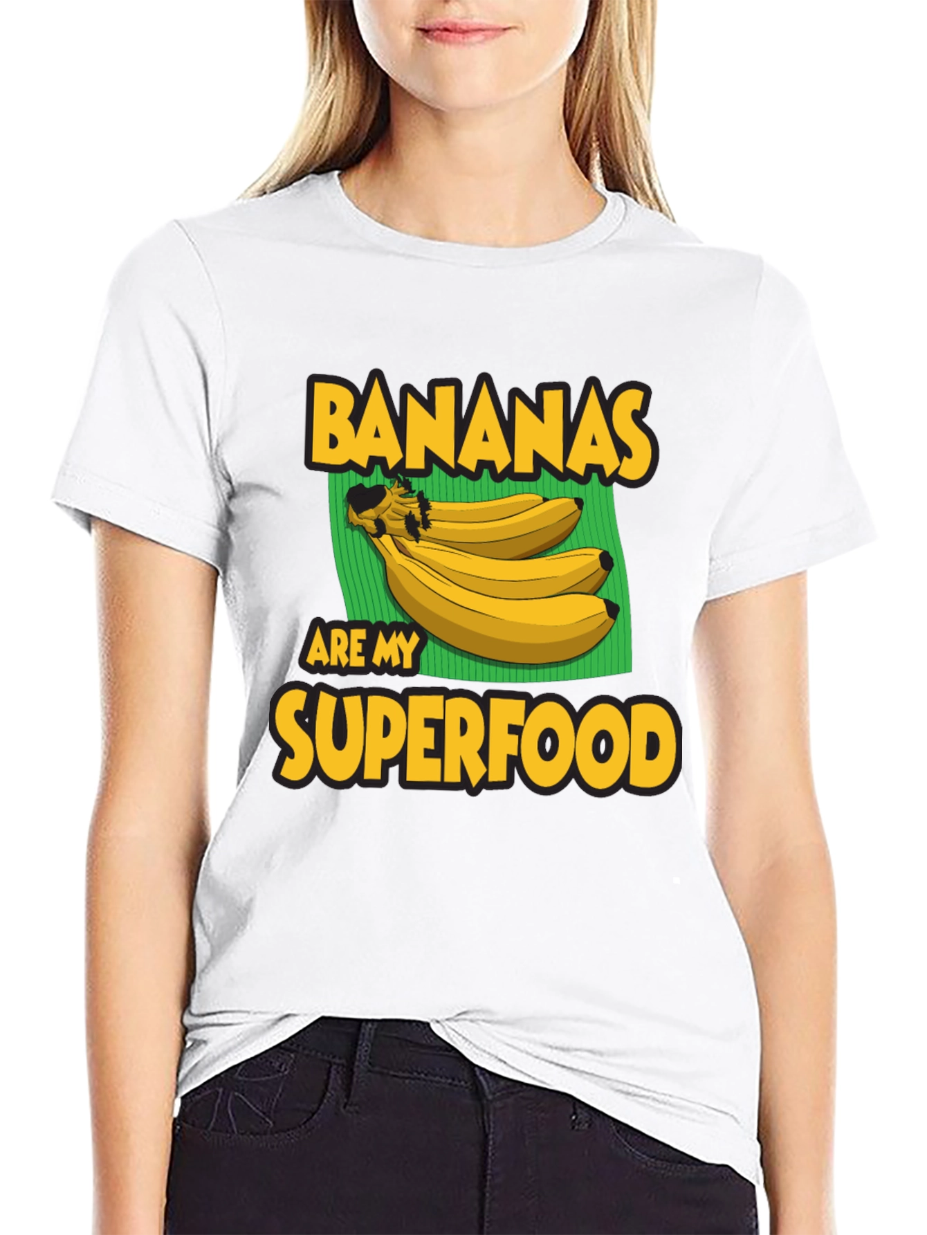 Banana Superfood Graphic Tee - Black T-Shirt