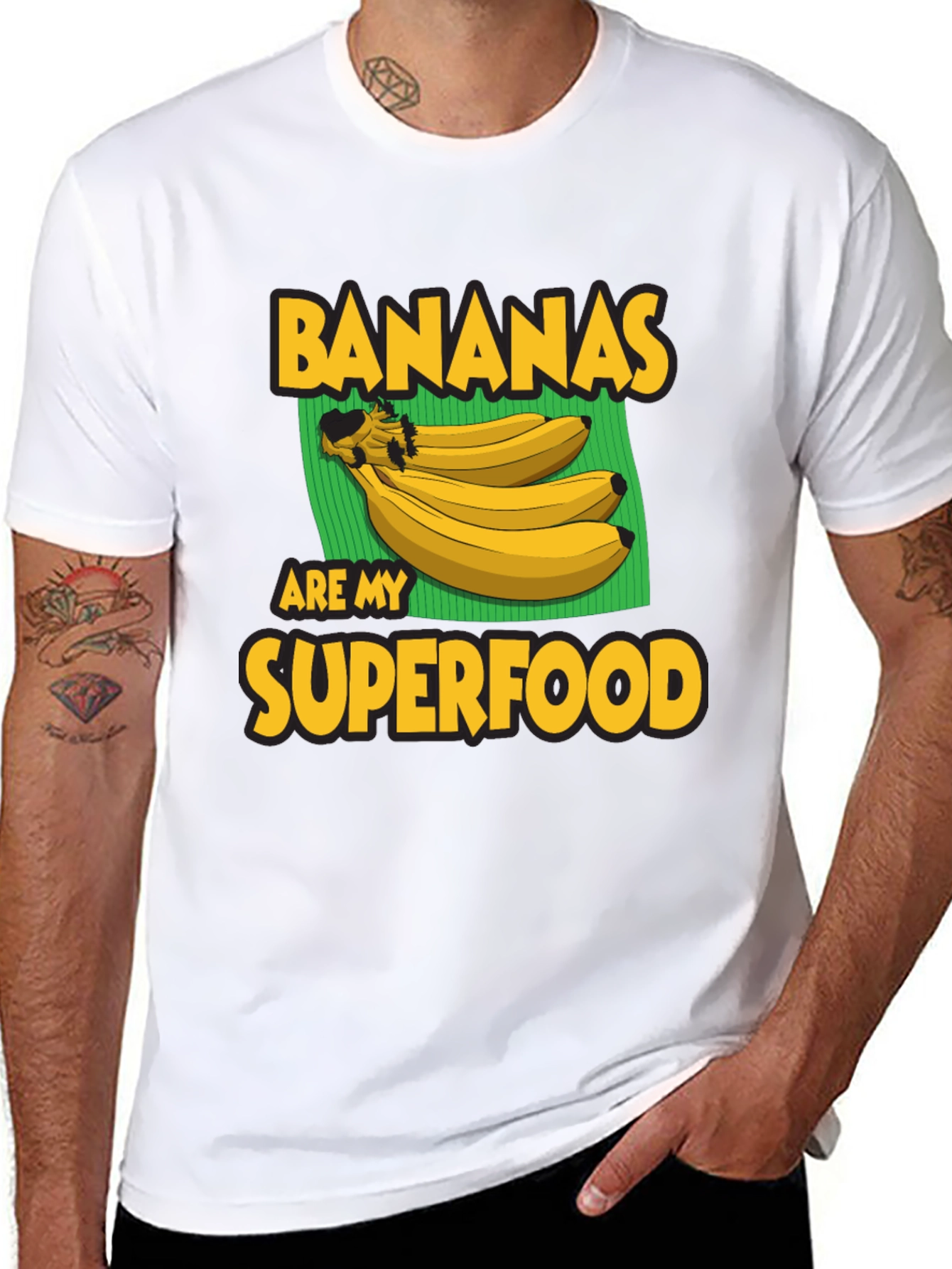 Banana Superfood Graphic Tee - Black T-Shirt