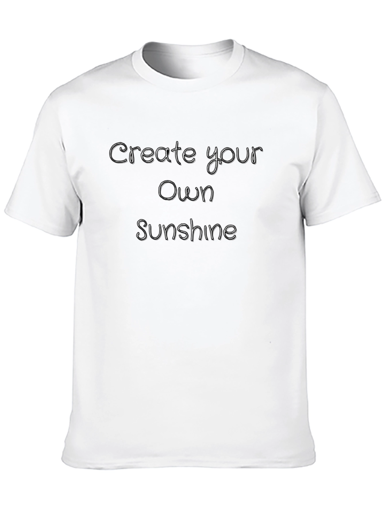 Create Your Own Sunshine Black T-Shirt