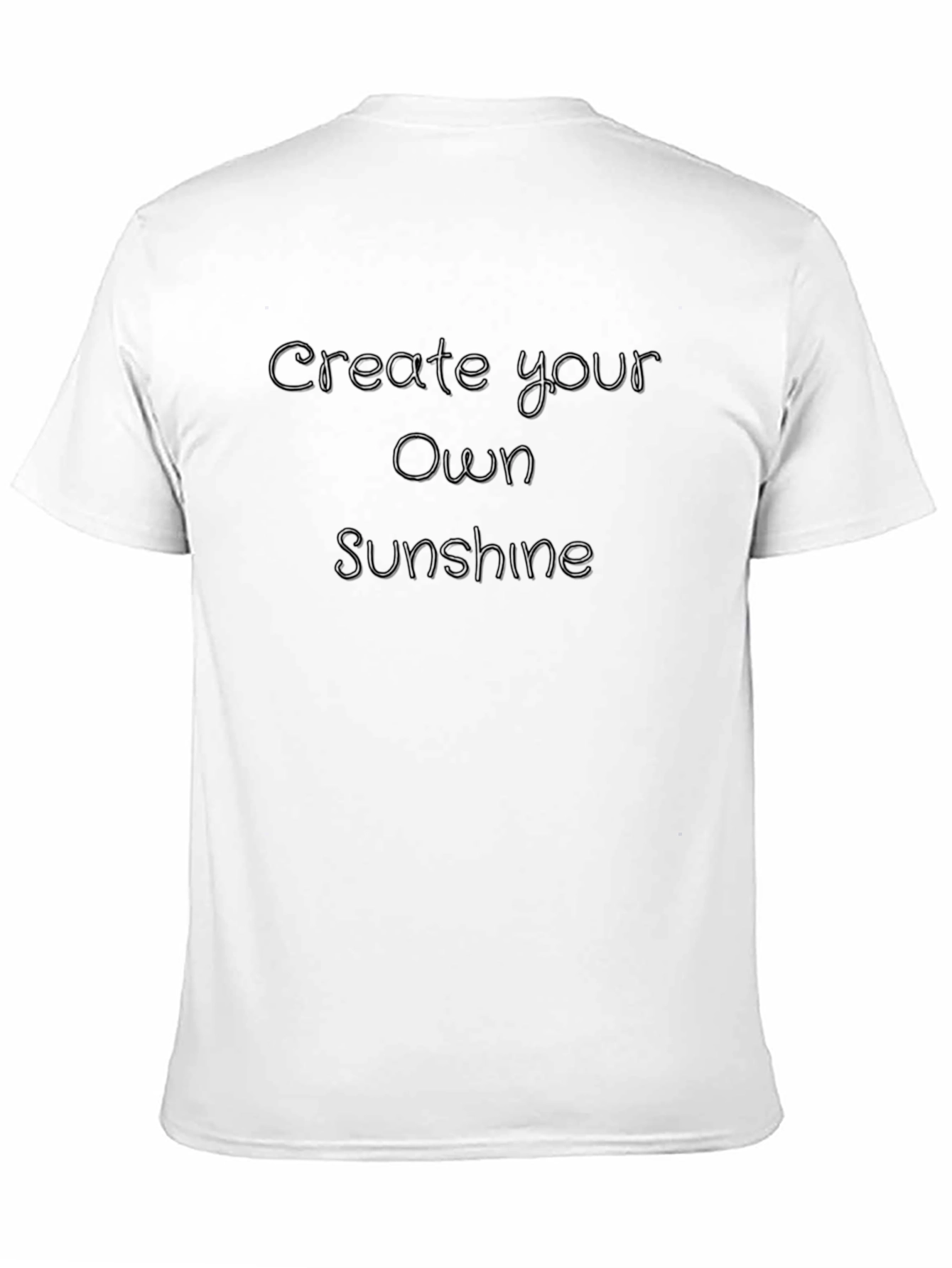 Create Your Own Sunshine Black T-Shirt
