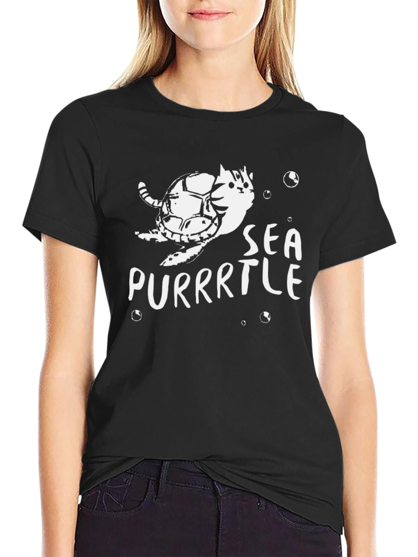 Purrrtle T-Shirt - Cat Turtle Pun Tee