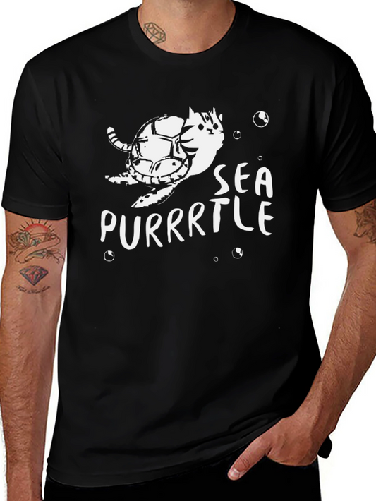 Purrrtle T-Shirt - Cat Turtle Pun Tee