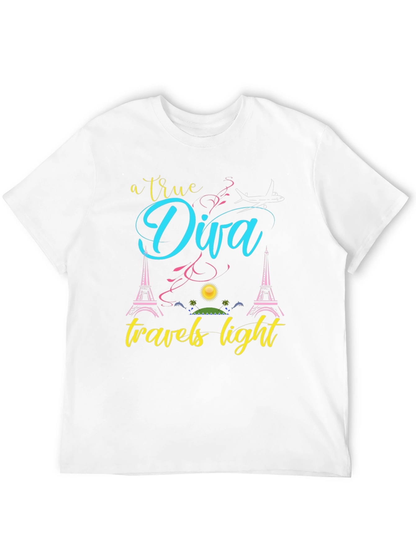 True Diva Travels Light Graphic Tee