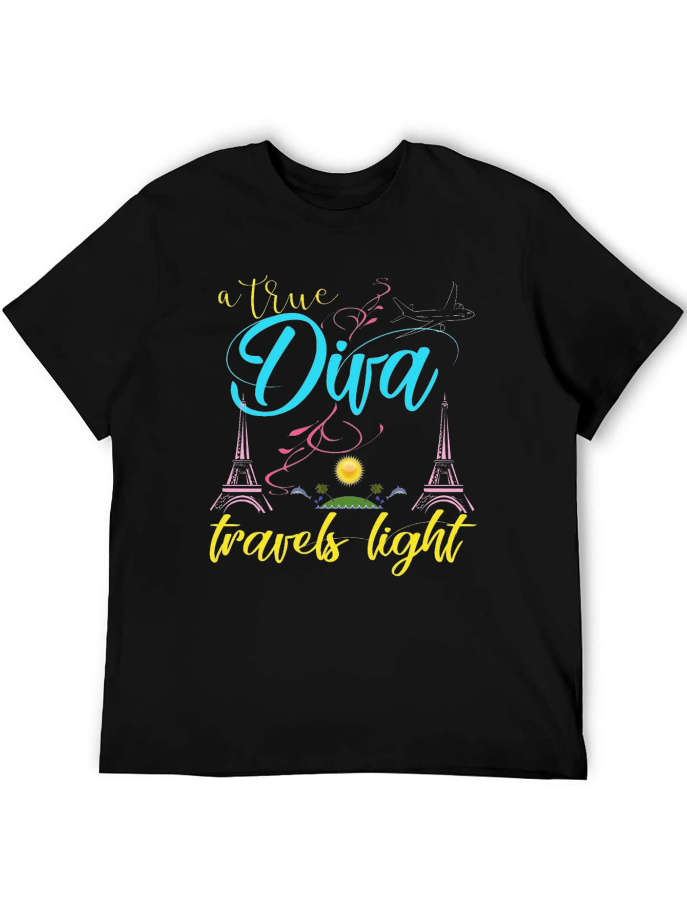 True Diva Travels Light Graphic Tee