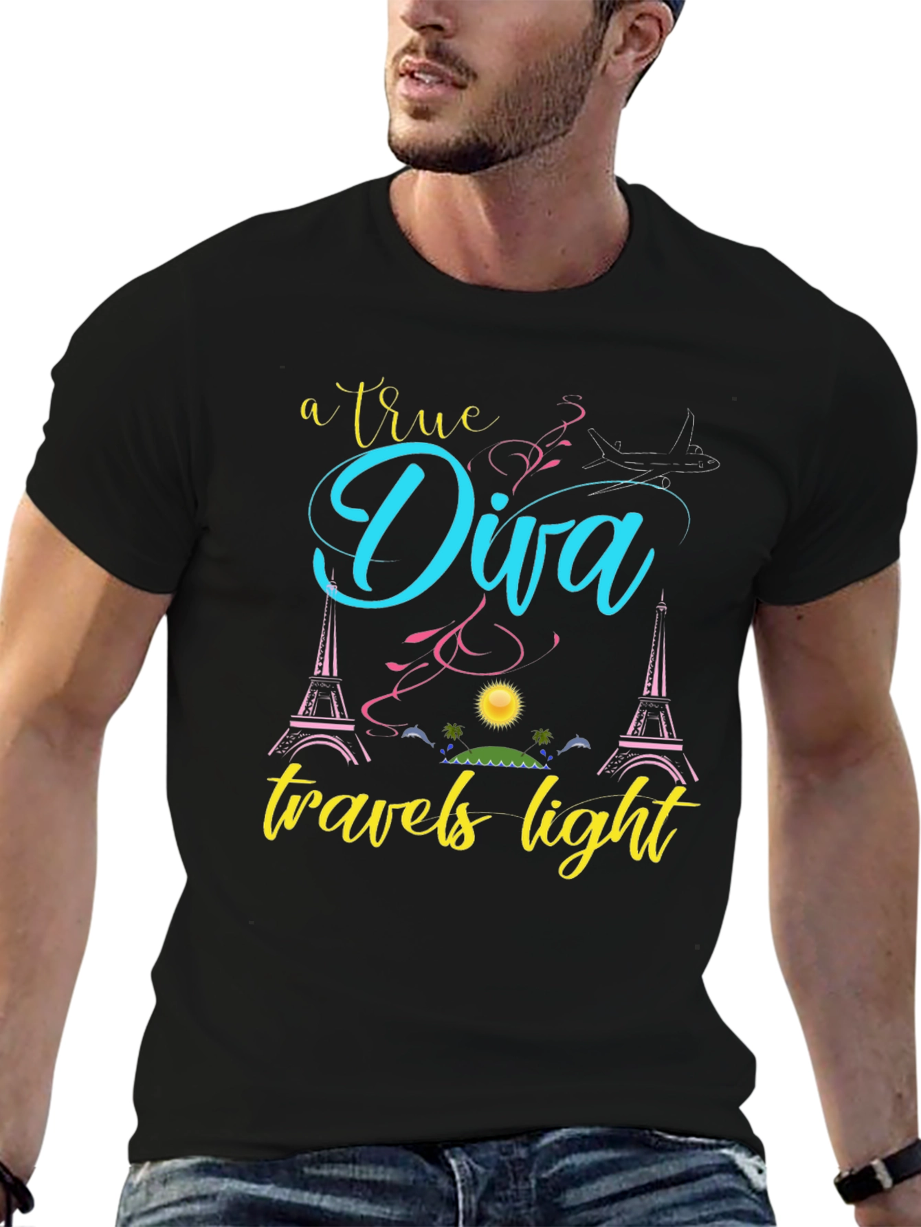 True Diva Travels Light Graphic Tee