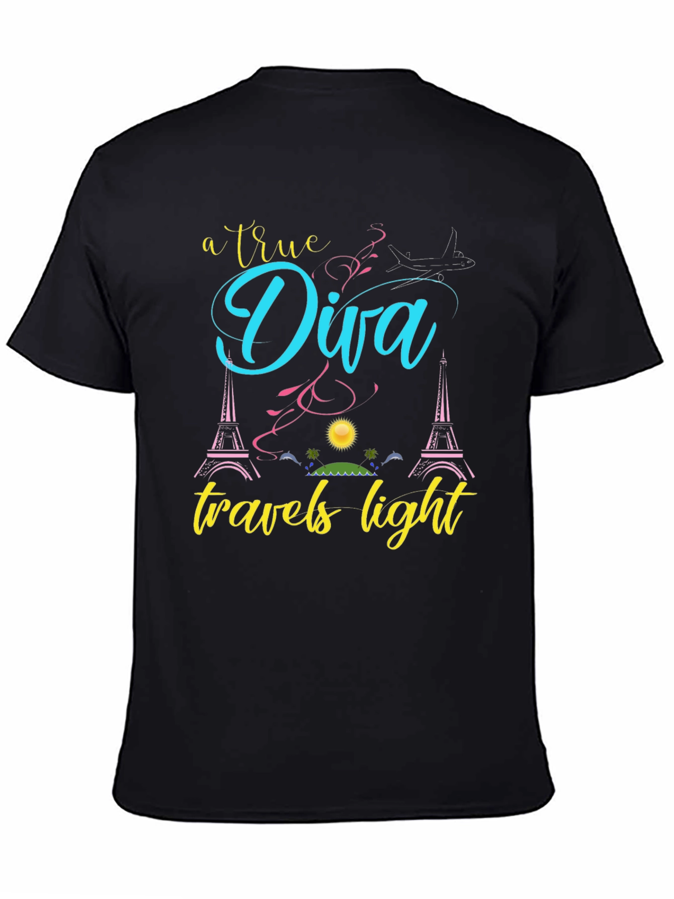 True Diva Travels Light Graphic Tee