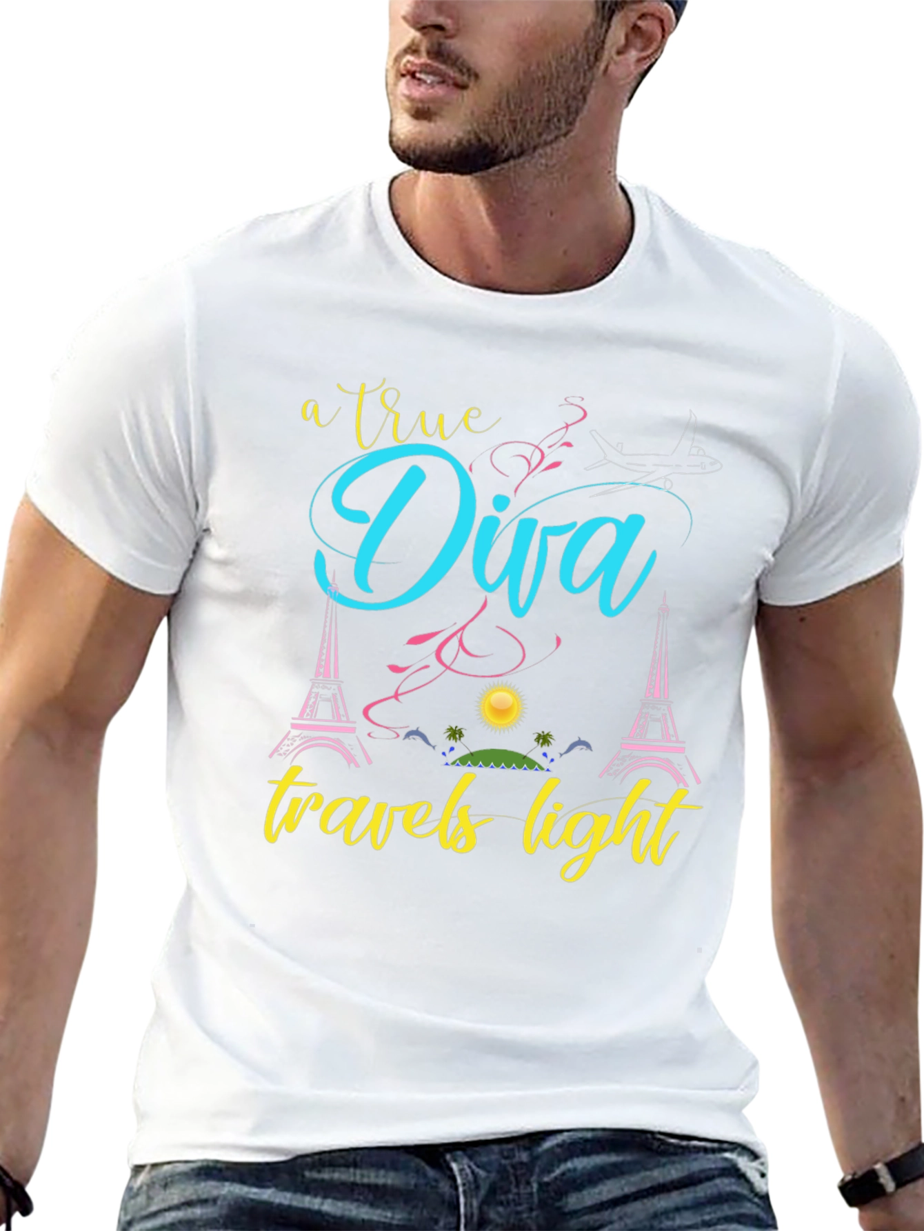 True Diva Travels Light Graphic Tee