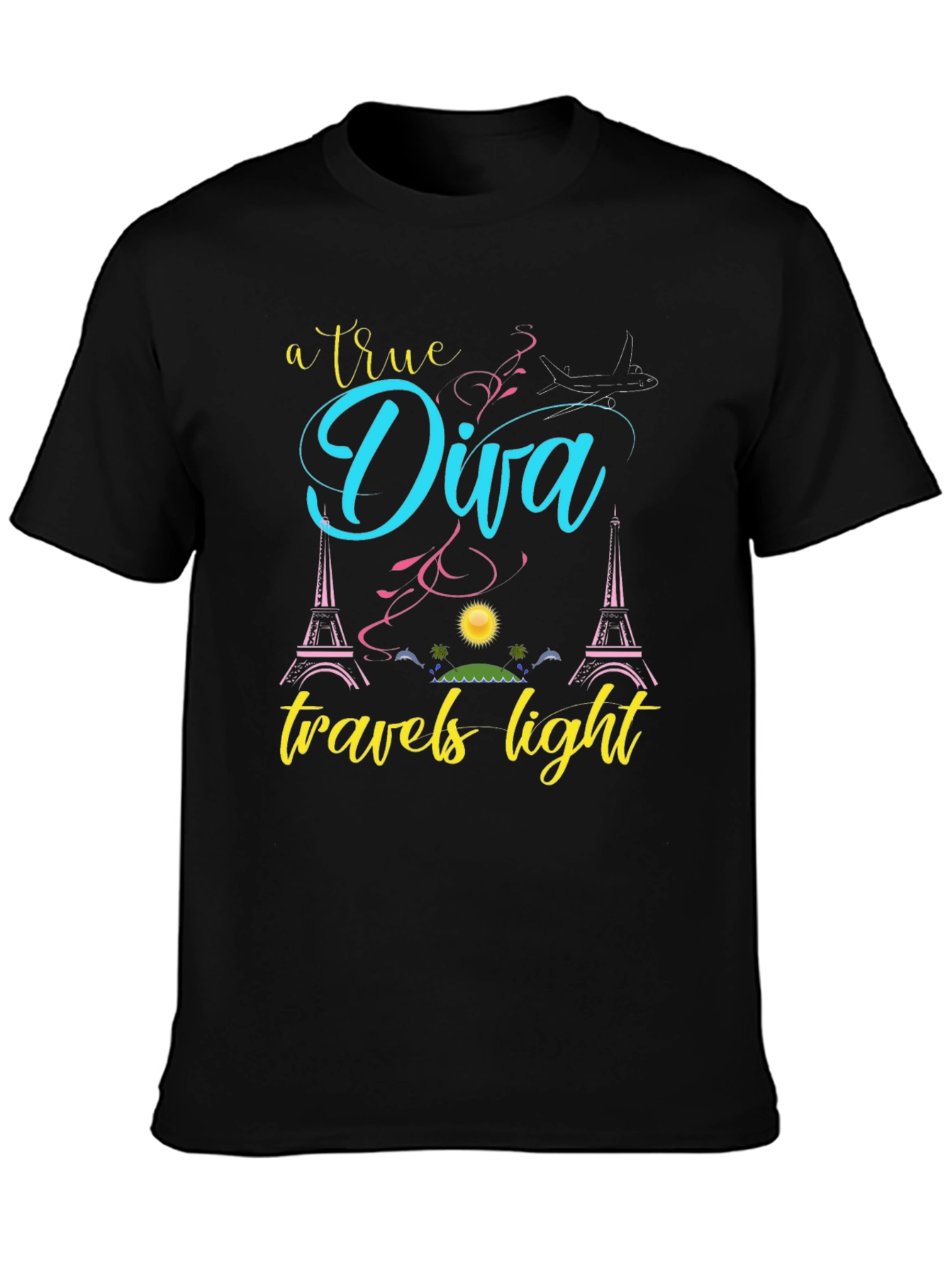 True Diva Travels Light Graphic Tee