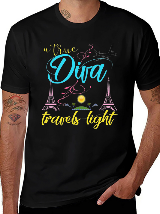 True Diva Travels Light Graphic Tee