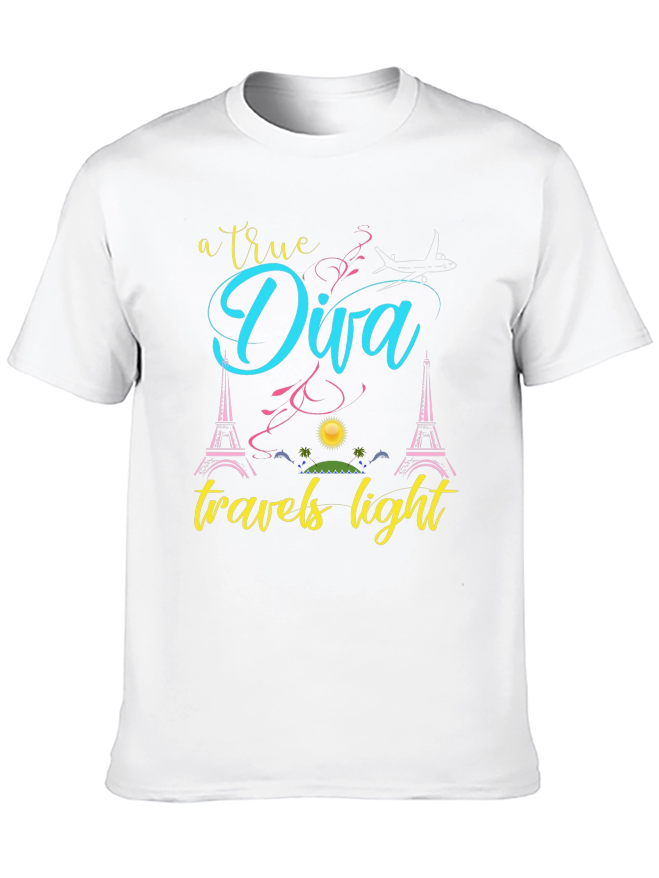 True Diva Travels Light Graphic Tee