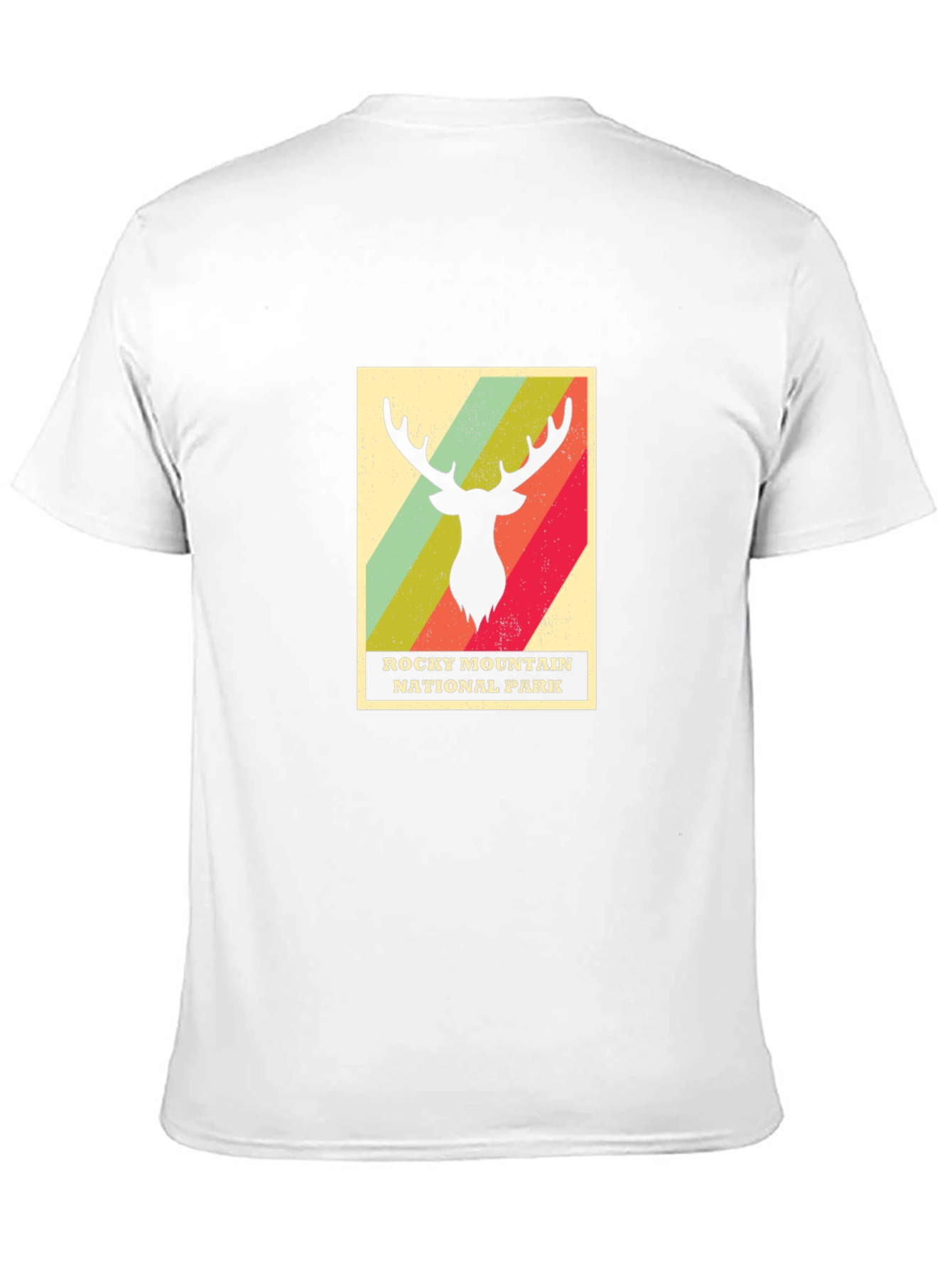 Rocky Mountain National Park T-Shirt - Retro Deer Design