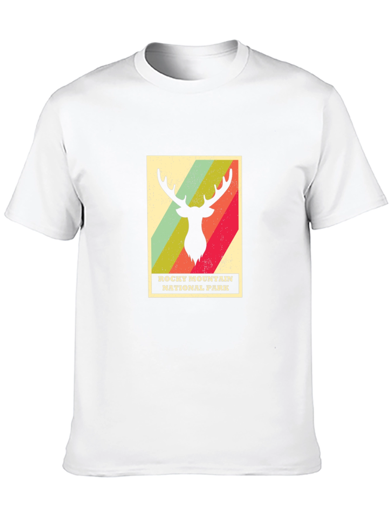 Rocky Mountain National Park T-Shirt - Retro Deer Design