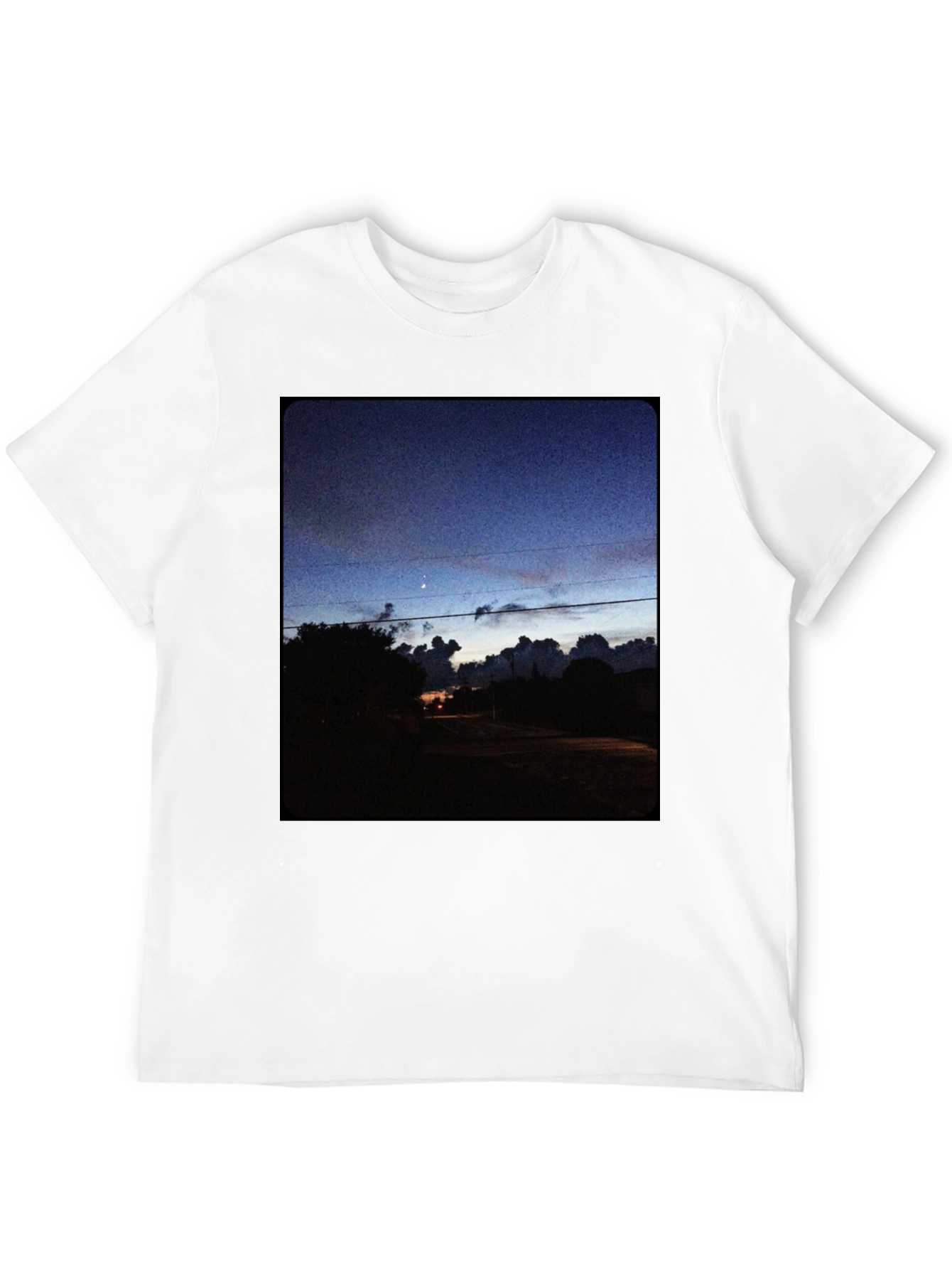 Night Sky Landscape Graphic Tee