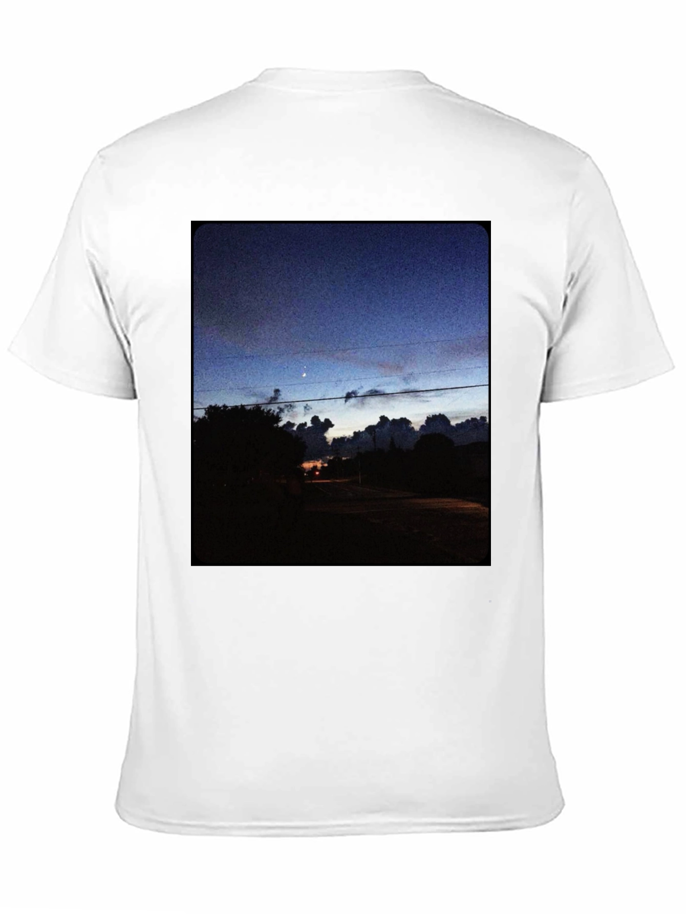 Night Sky Landscape Graphic Tee