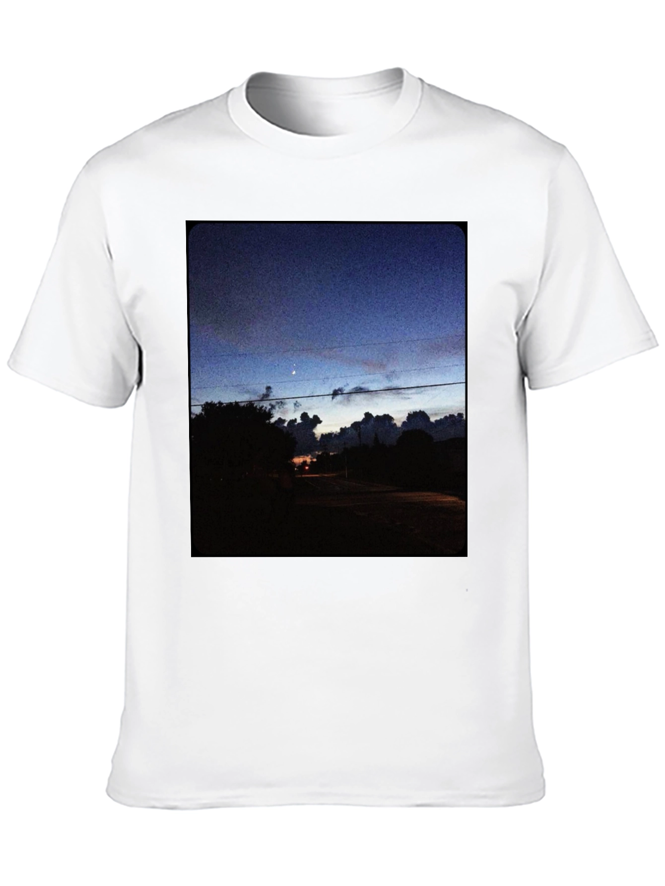 Night Sky Landscape Graphic Tee