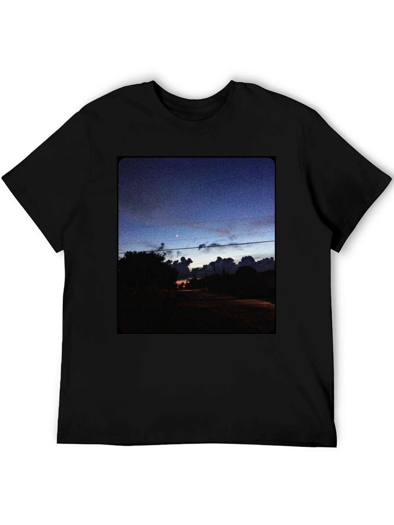 Night Sky Landscape Graphic Tee