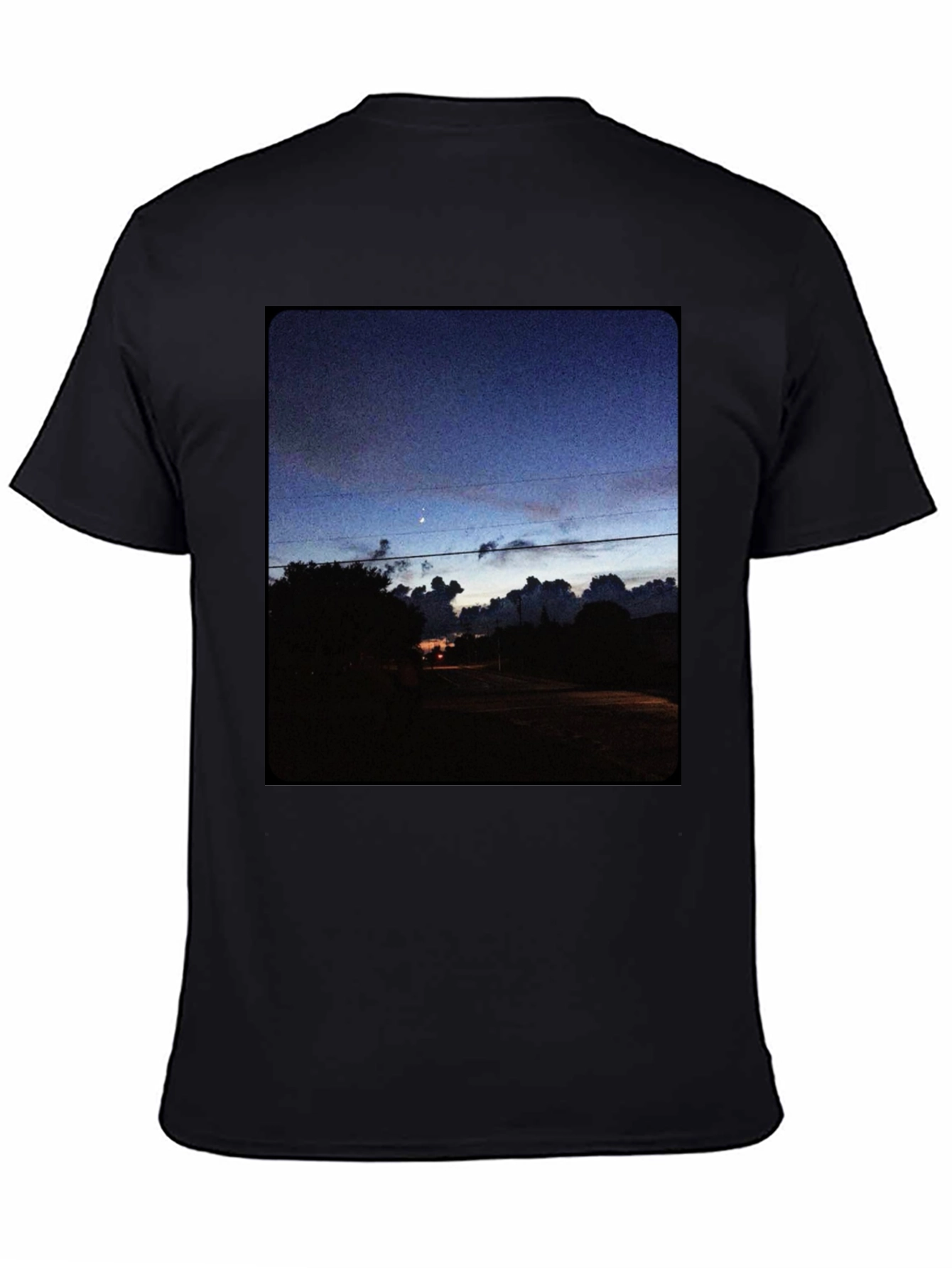 Night Sky Landscape Graphic Tee
