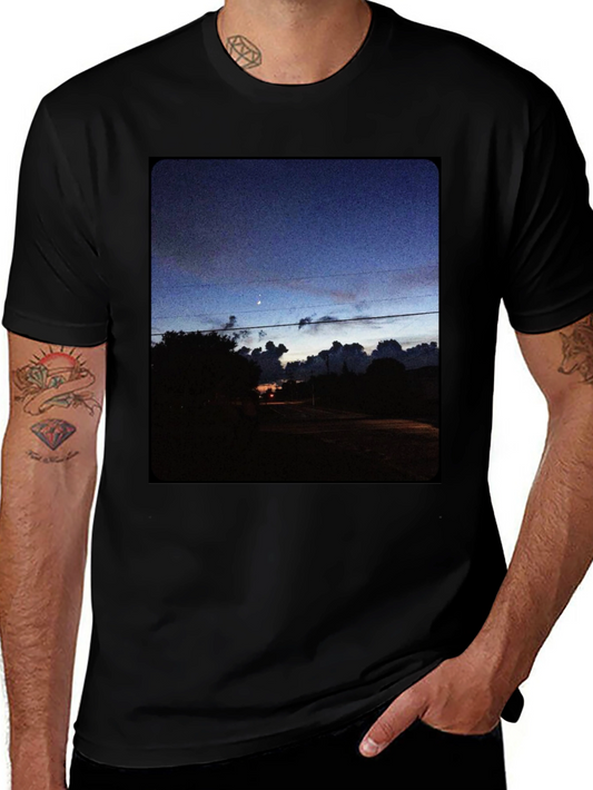 Night Sky Landscape Graphic Tee