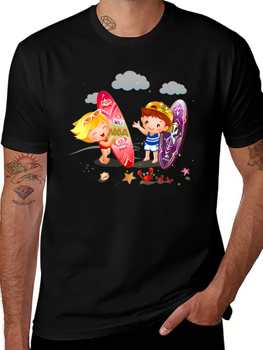 Surfs Up Graphic Tee - Summer Beach Vibes!