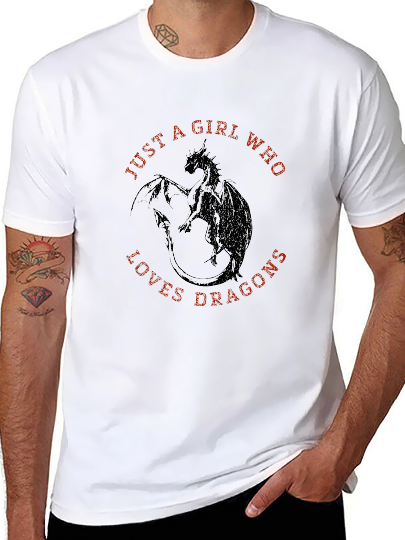 Just a Girl Who Loves Dragons T-Shirt