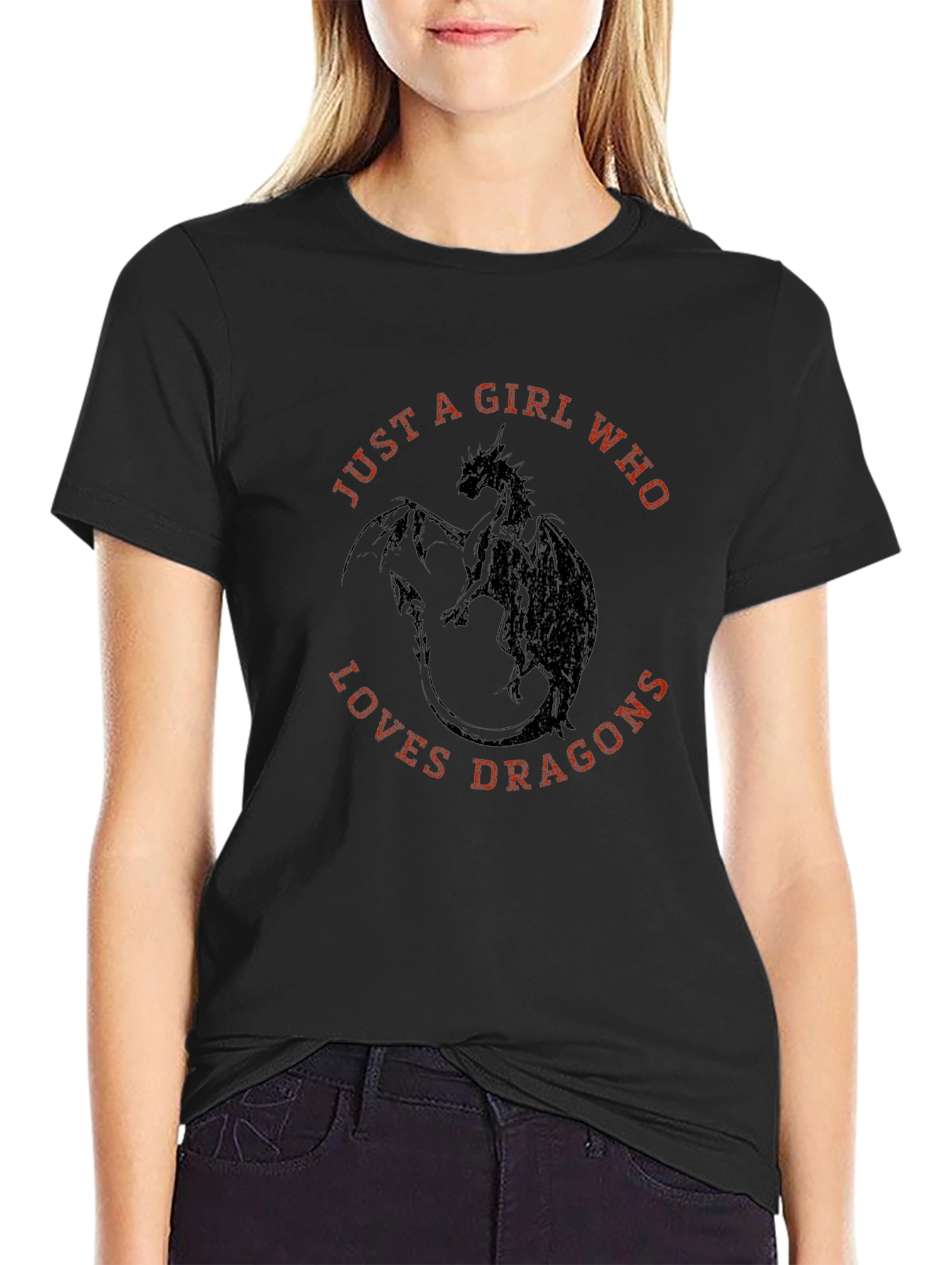 Just a Girl Who Loves Dragons T-Shirt