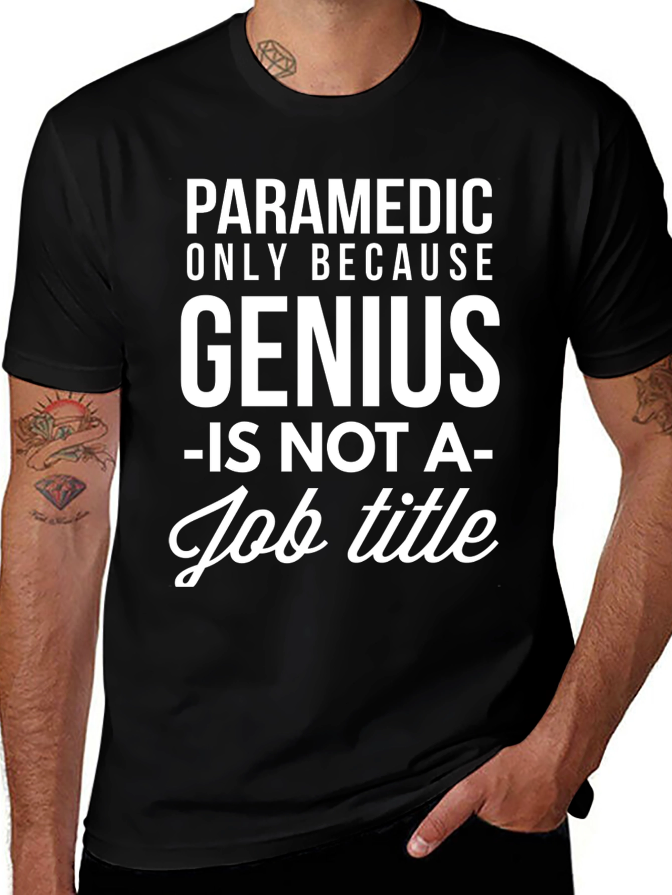 Paramedic Genius Funny Graphic T-Shirt