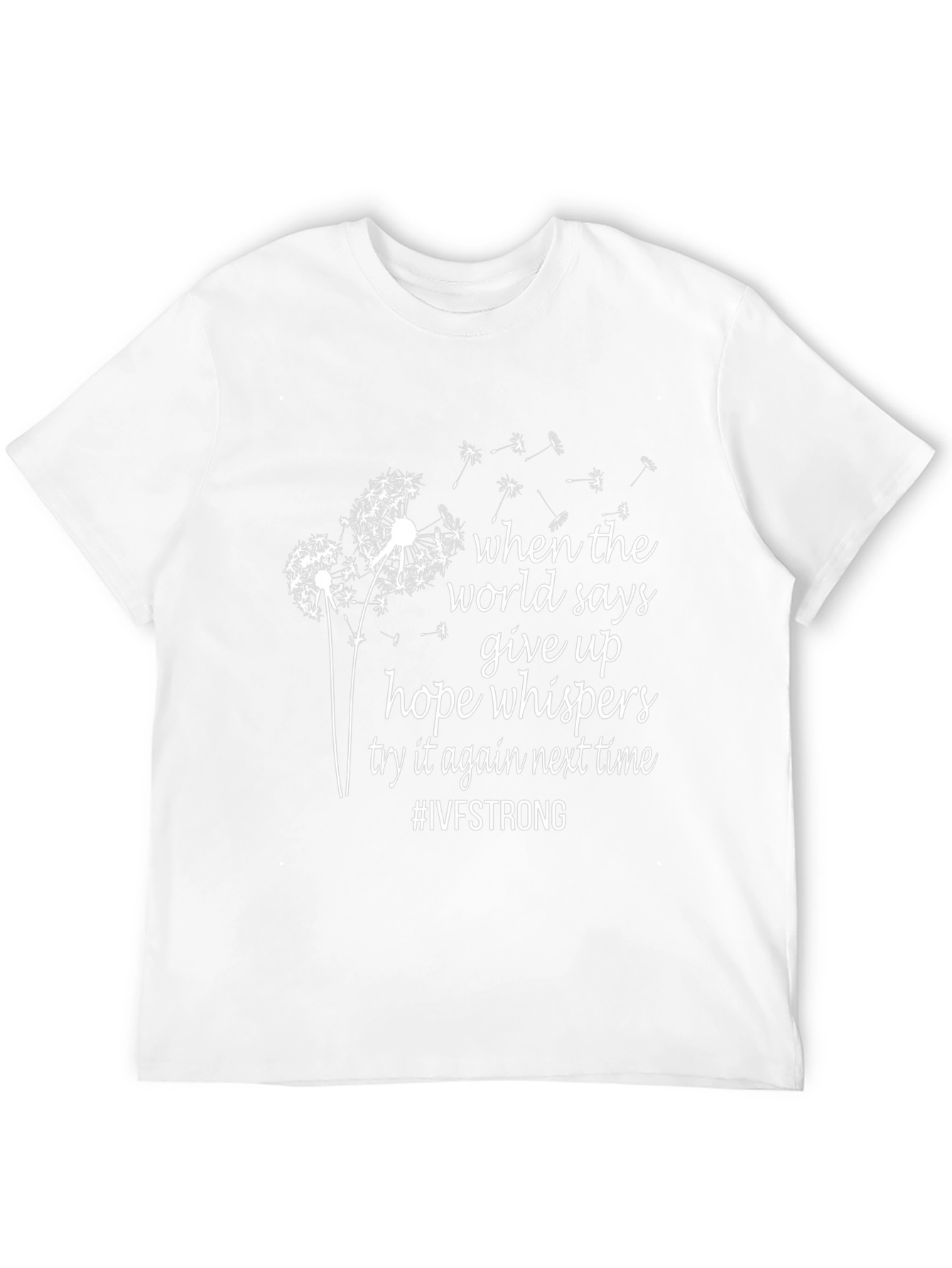 IVF Strong Dandelion Black T-Shirt