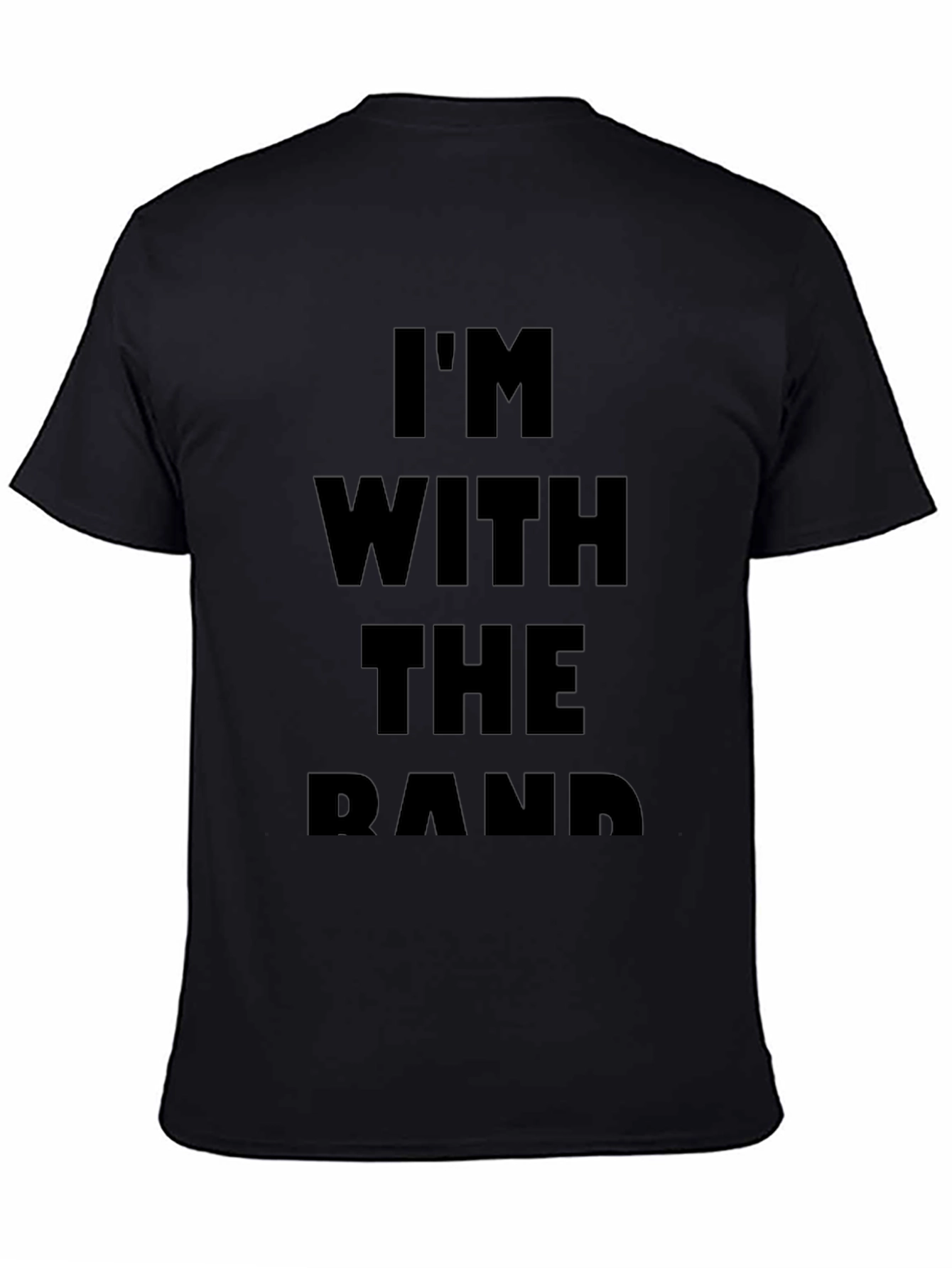 Im With The Band Black Graphic Tee