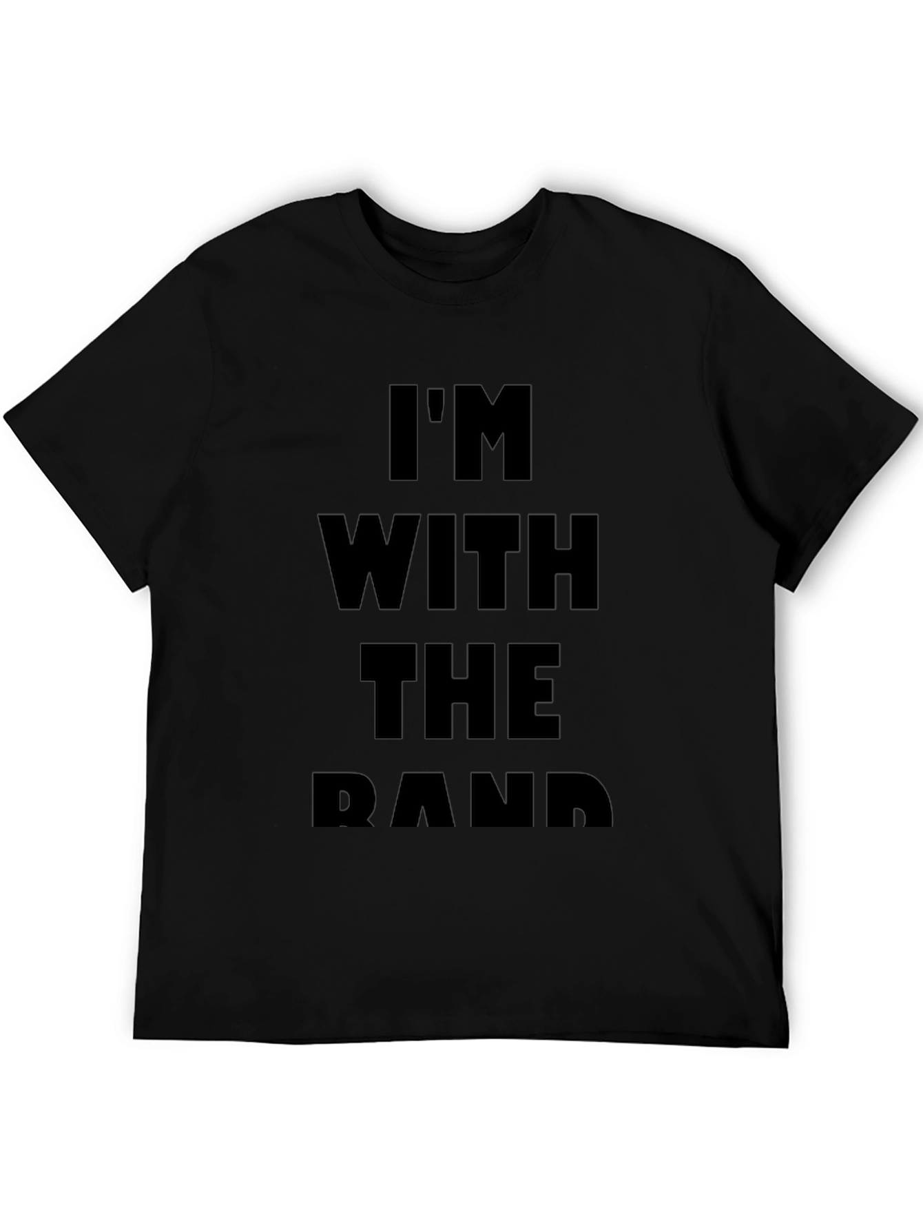Im With The Band Black Graphic Tee
