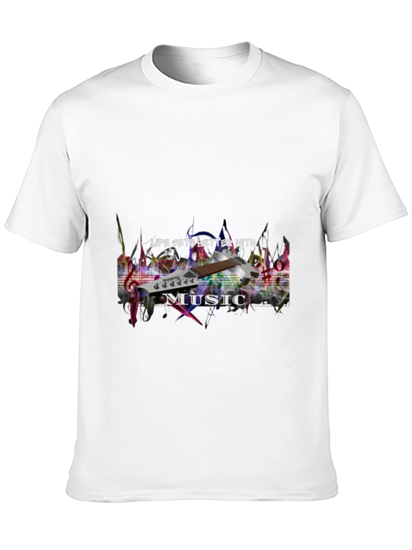 Life Gets Better With Music Graphic Tee