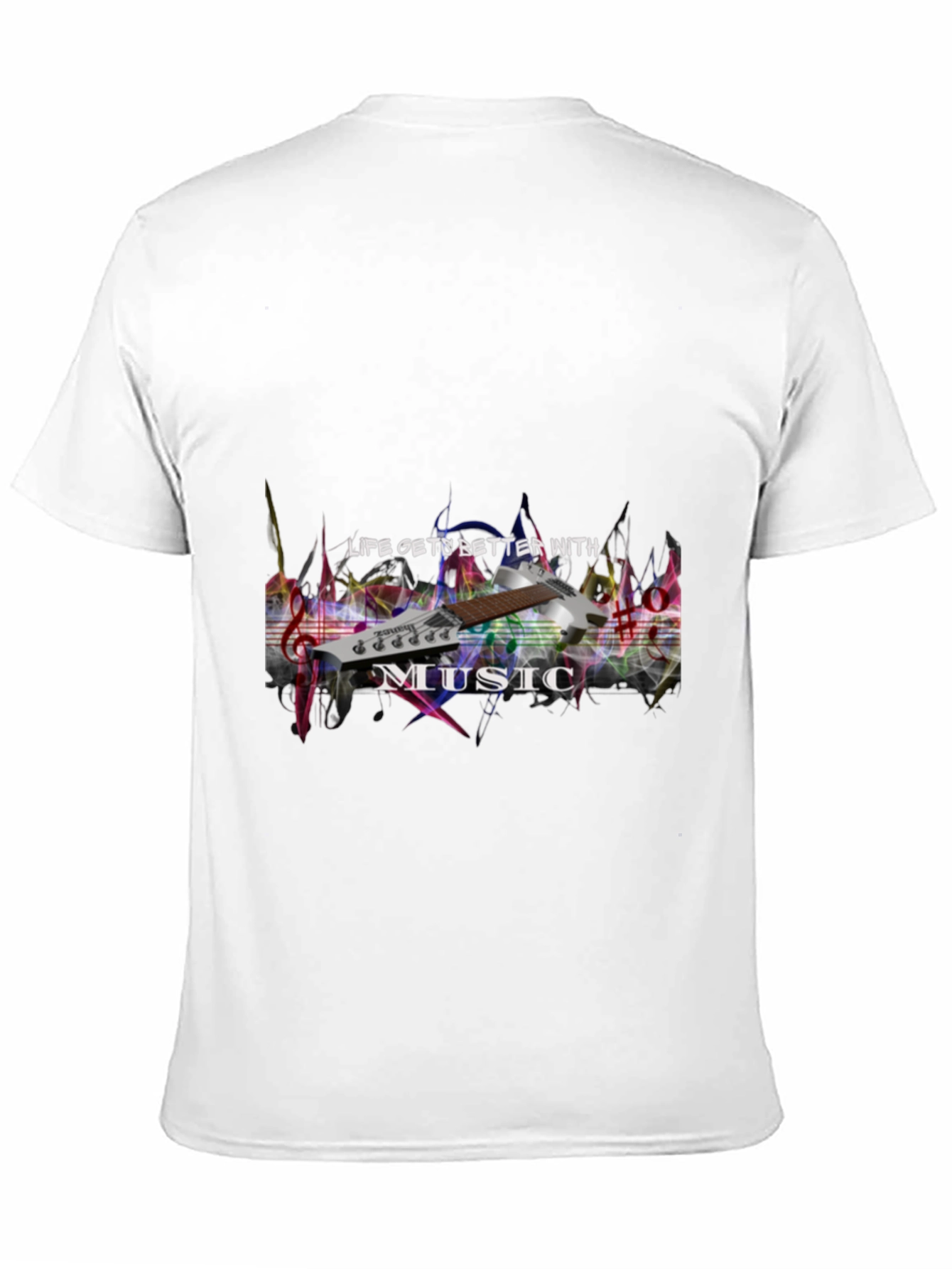 Life Gets Better With Music Graphic Tee