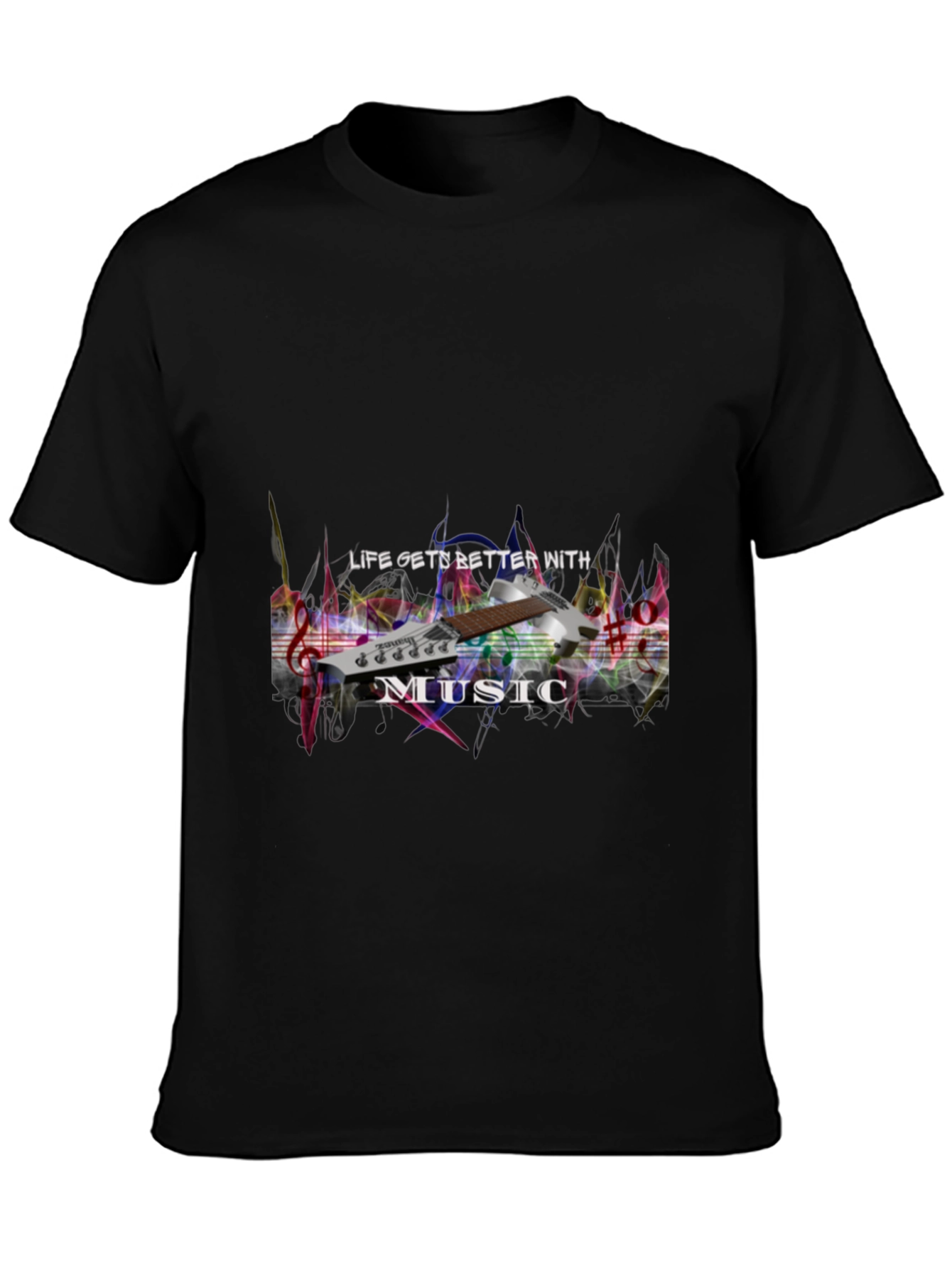 Life Gets Better With Music Graphic Tee