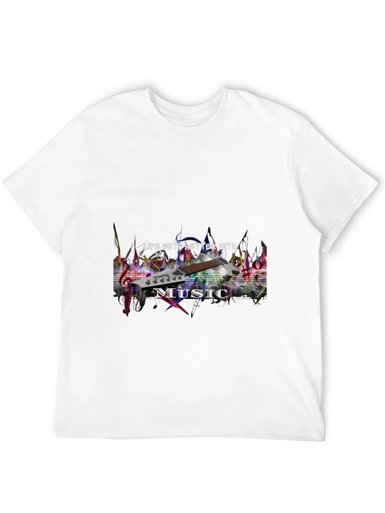 Life Gets Better With Music Graphic Tee