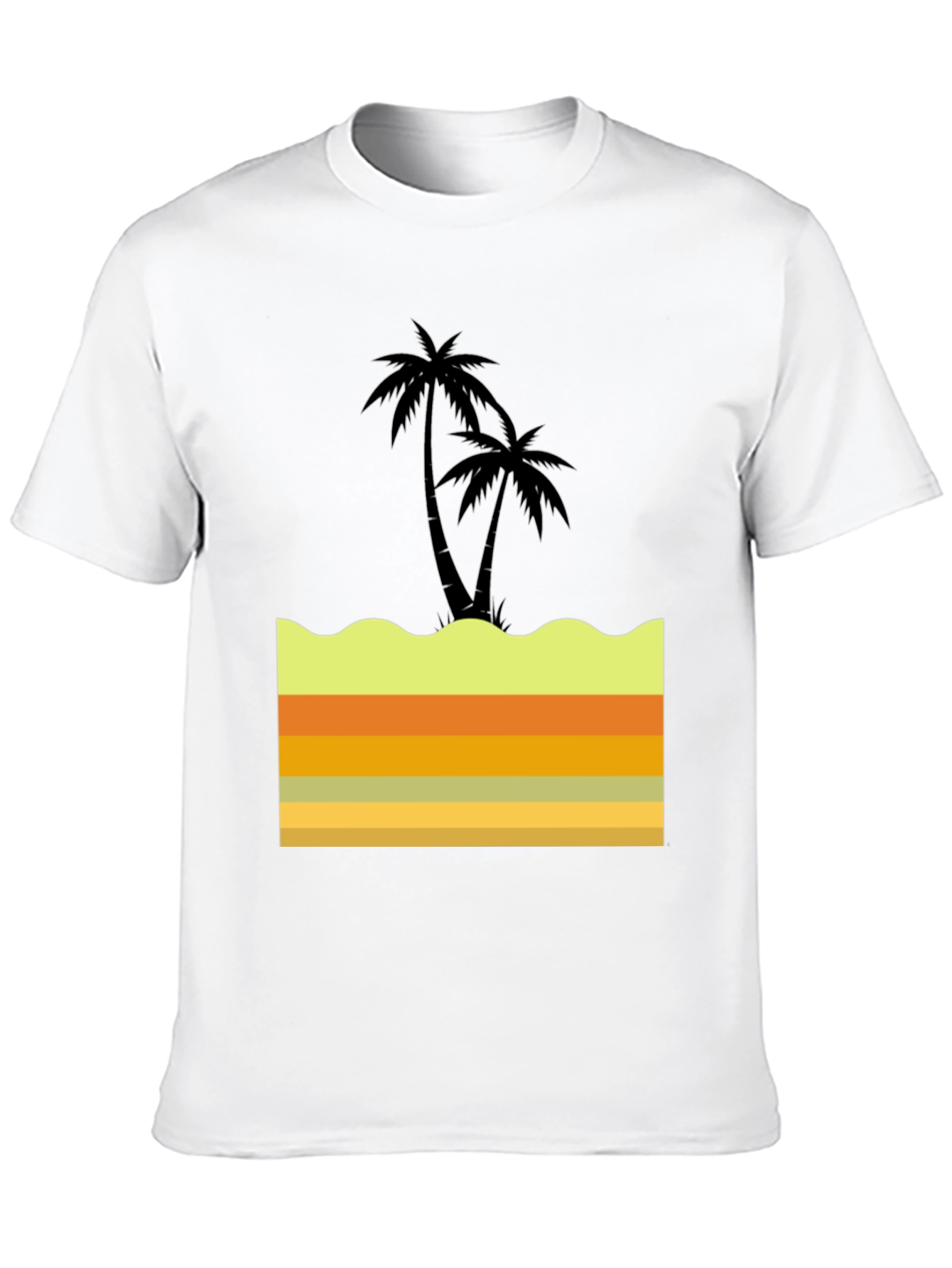 Tropical Palm Tree Graphic Tee - Island Style