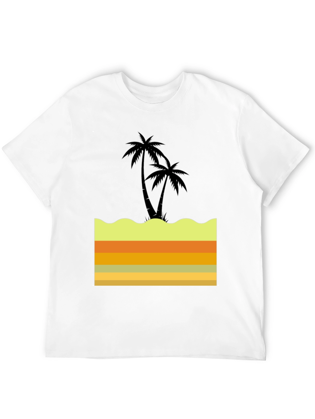 Tropical Palm Tree Graphic Tee - Island Style