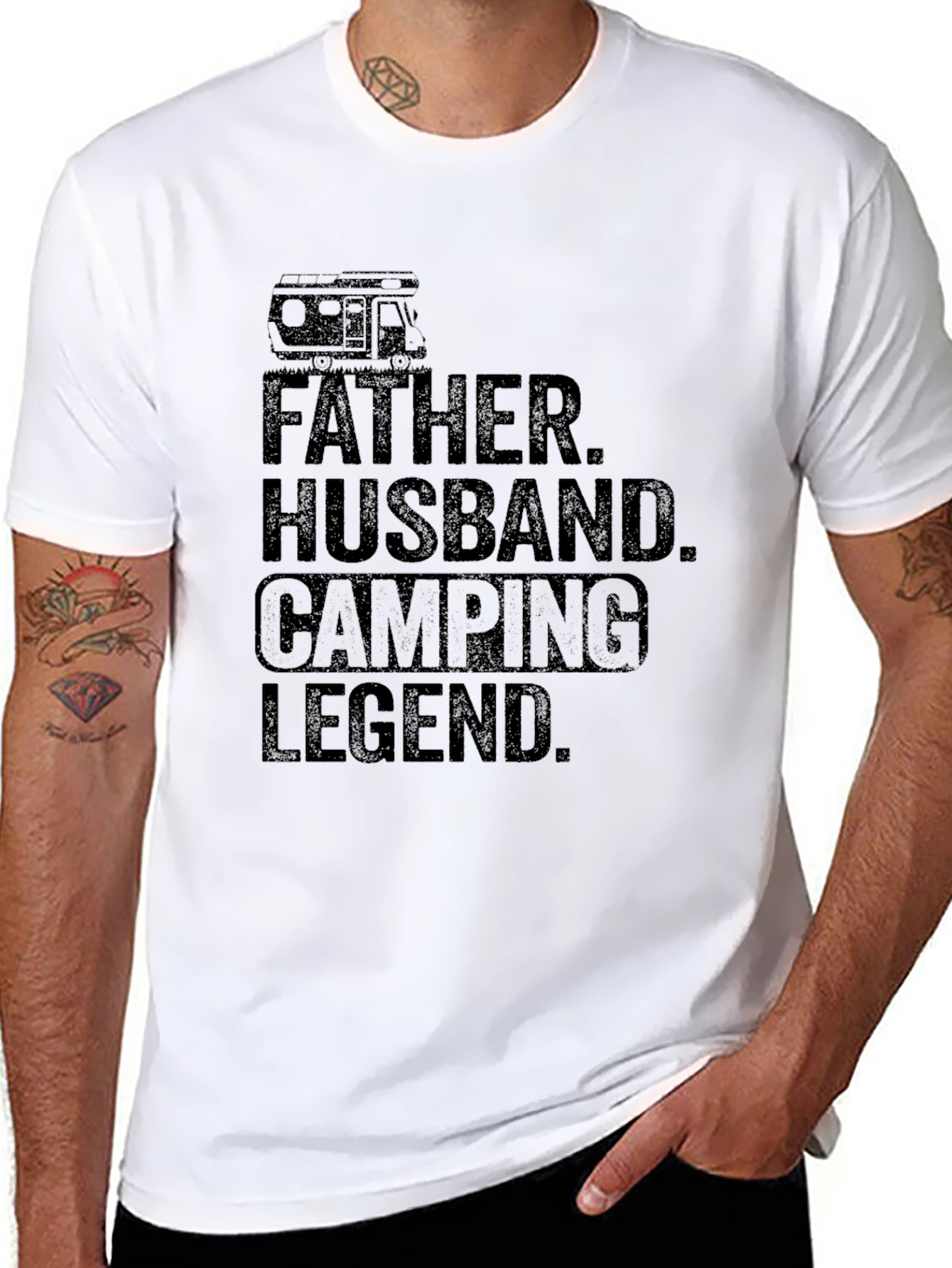 Father Husband Camping Legend T-Shirt