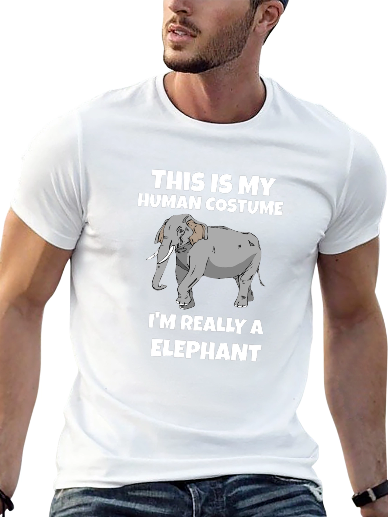 Human Costume Funny Elephant T-Shirt