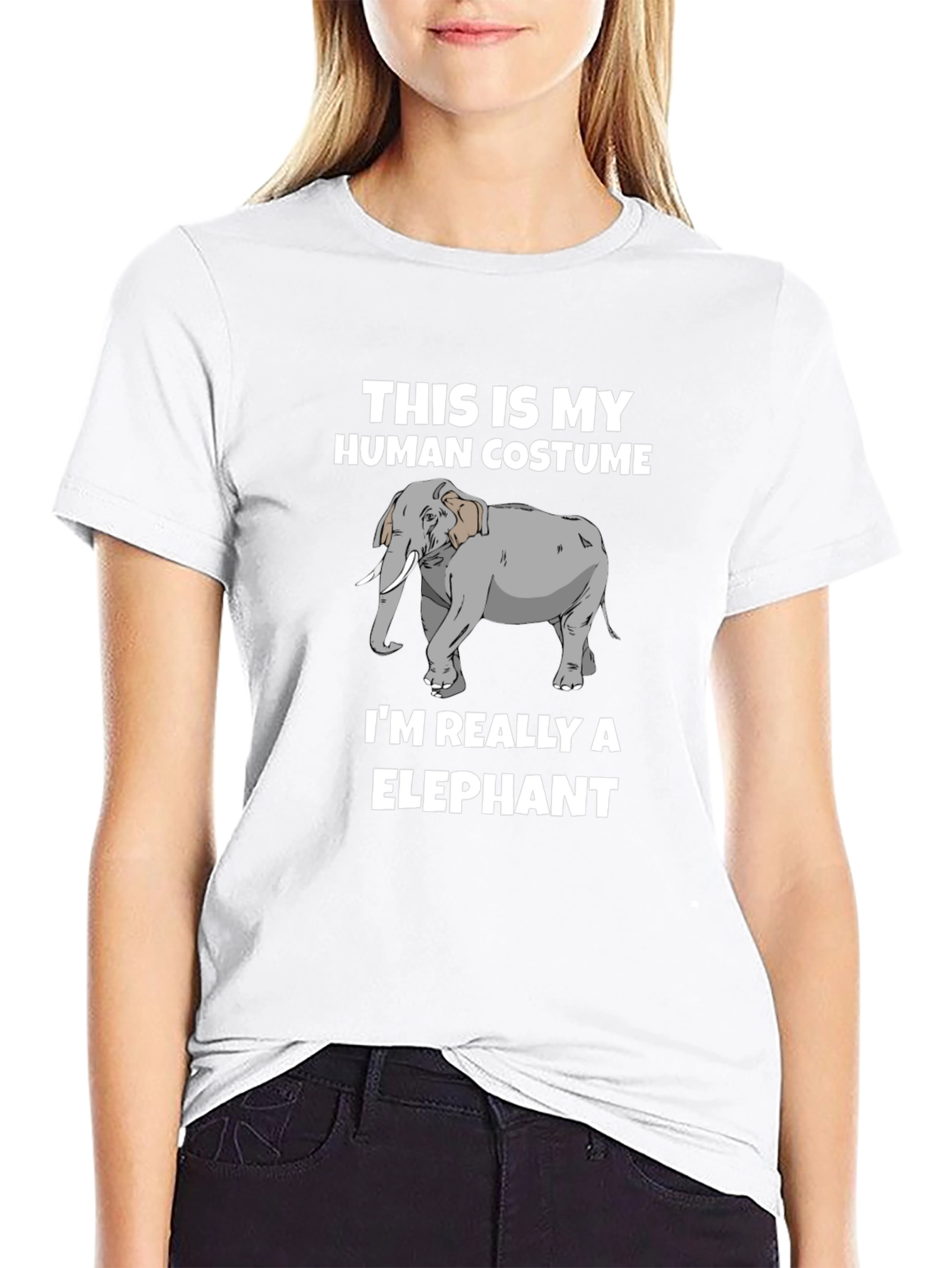 Human Costume Funny Elephant T-Shirt
