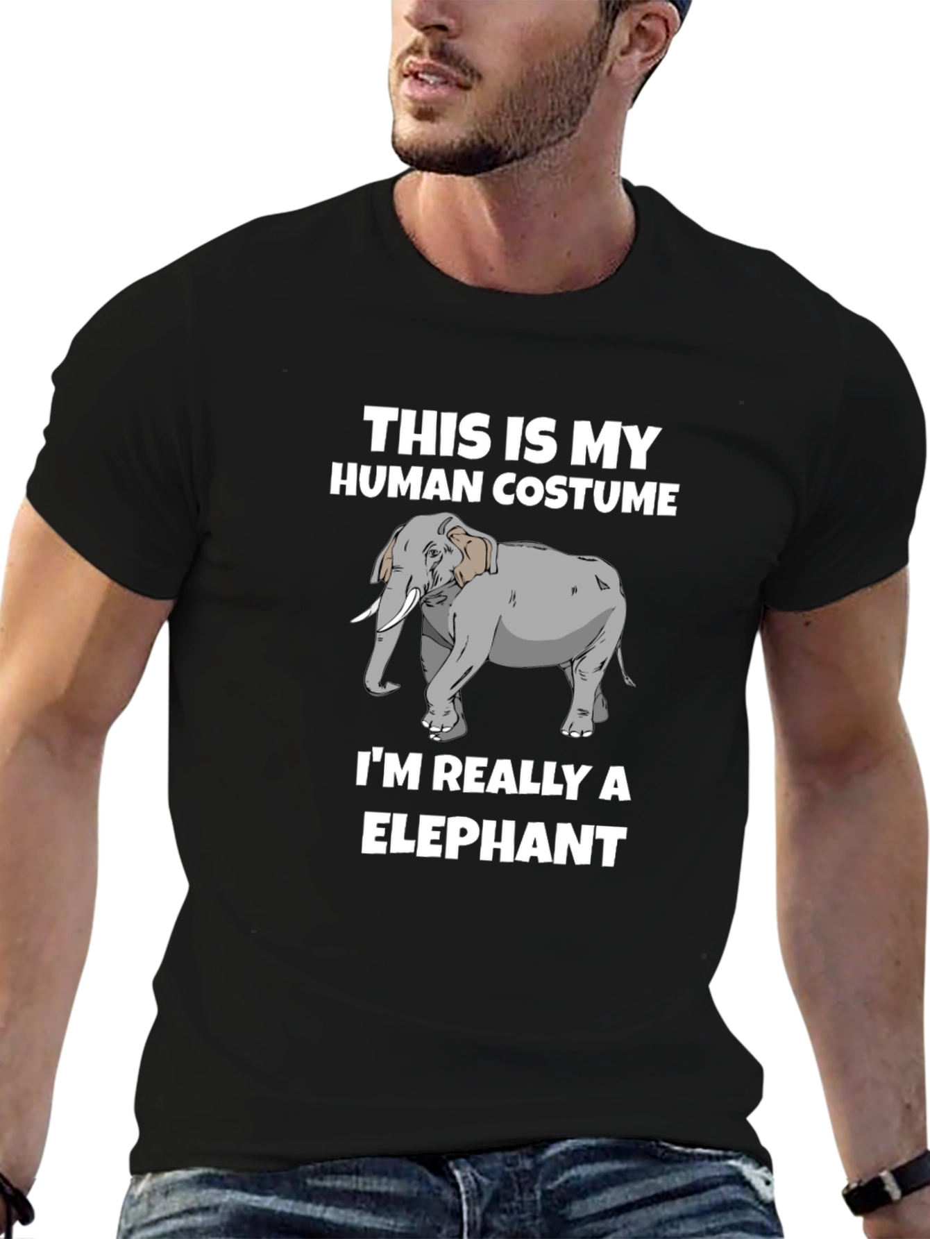 Human Costume Funny Elephant T-Shirt