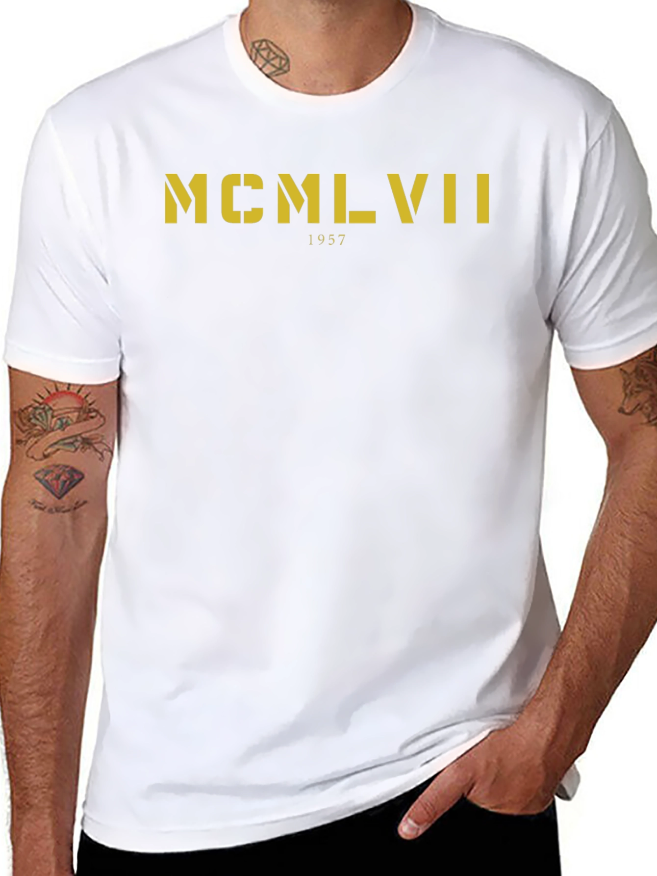 MCMLVII 1957 Graphic T-Shirt - Black