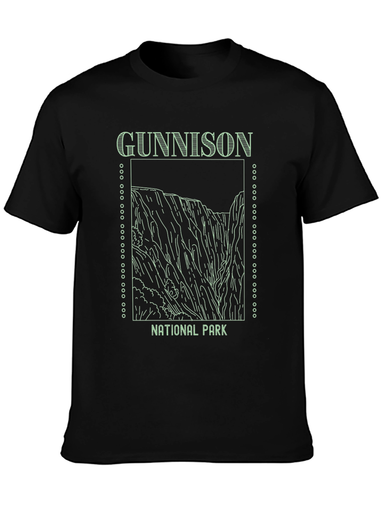 Gunnison National Park Graphic Tee - Black