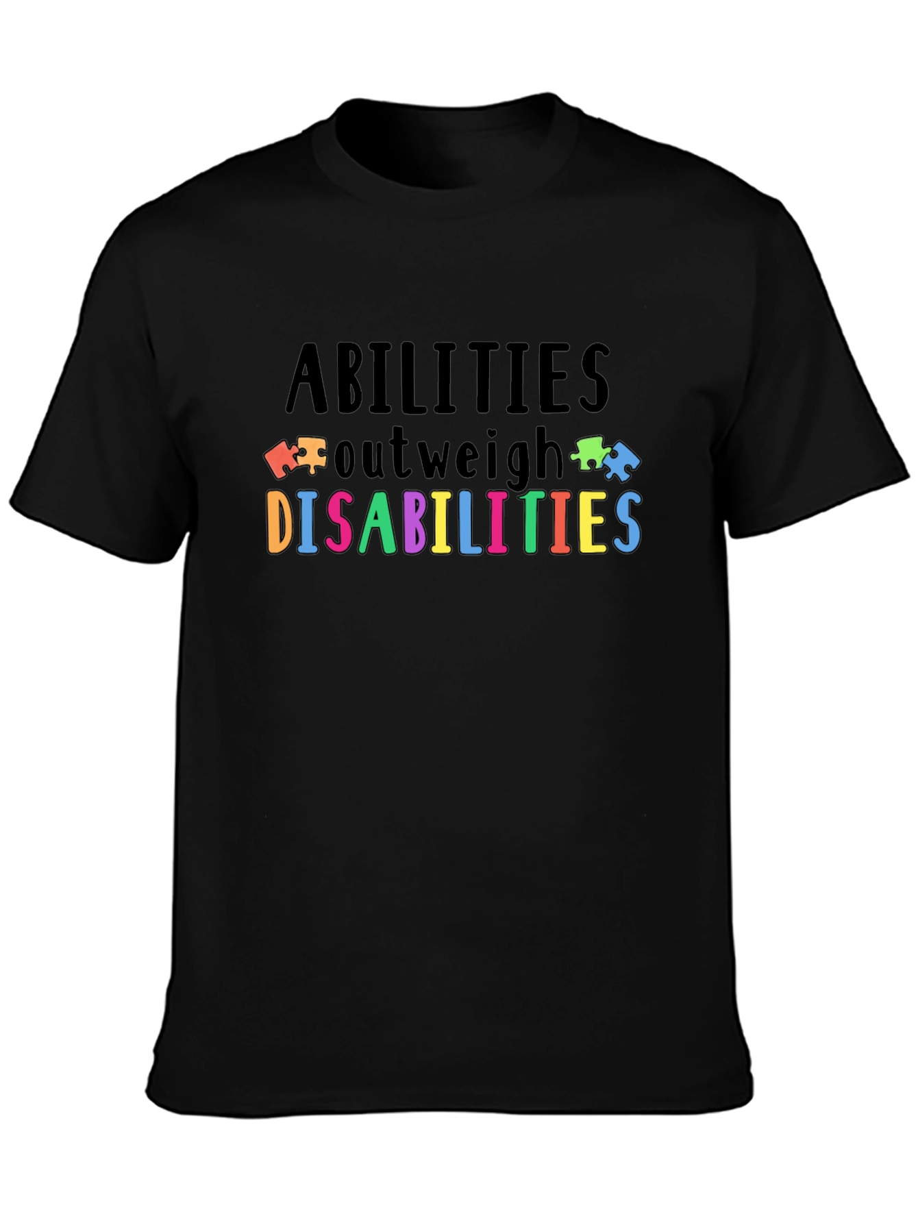 Abilities Outweigh Disabilities Autism Awareness T-Shirt