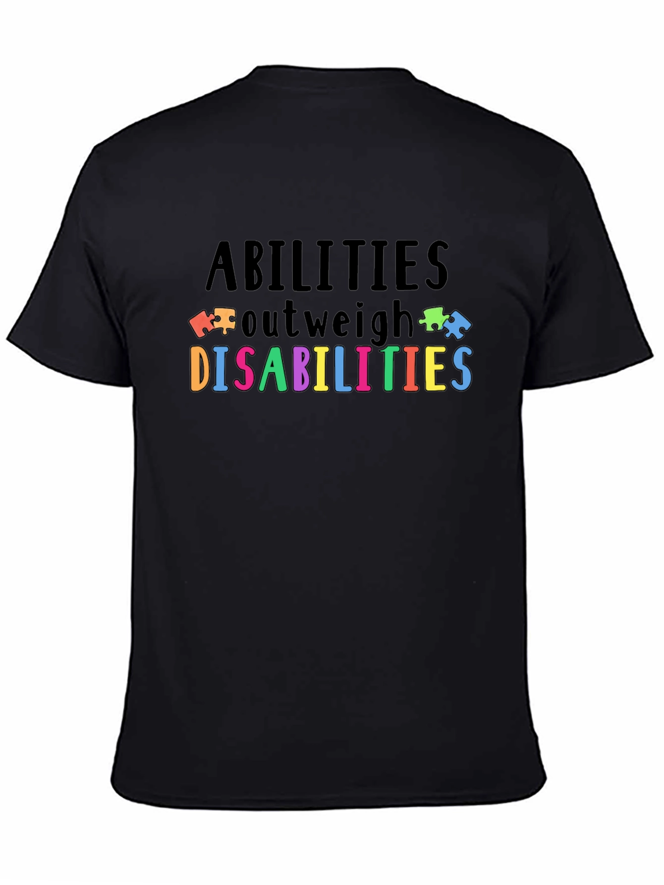 Abilities Outweigh Disabilities Autism Awareness T-Shirt