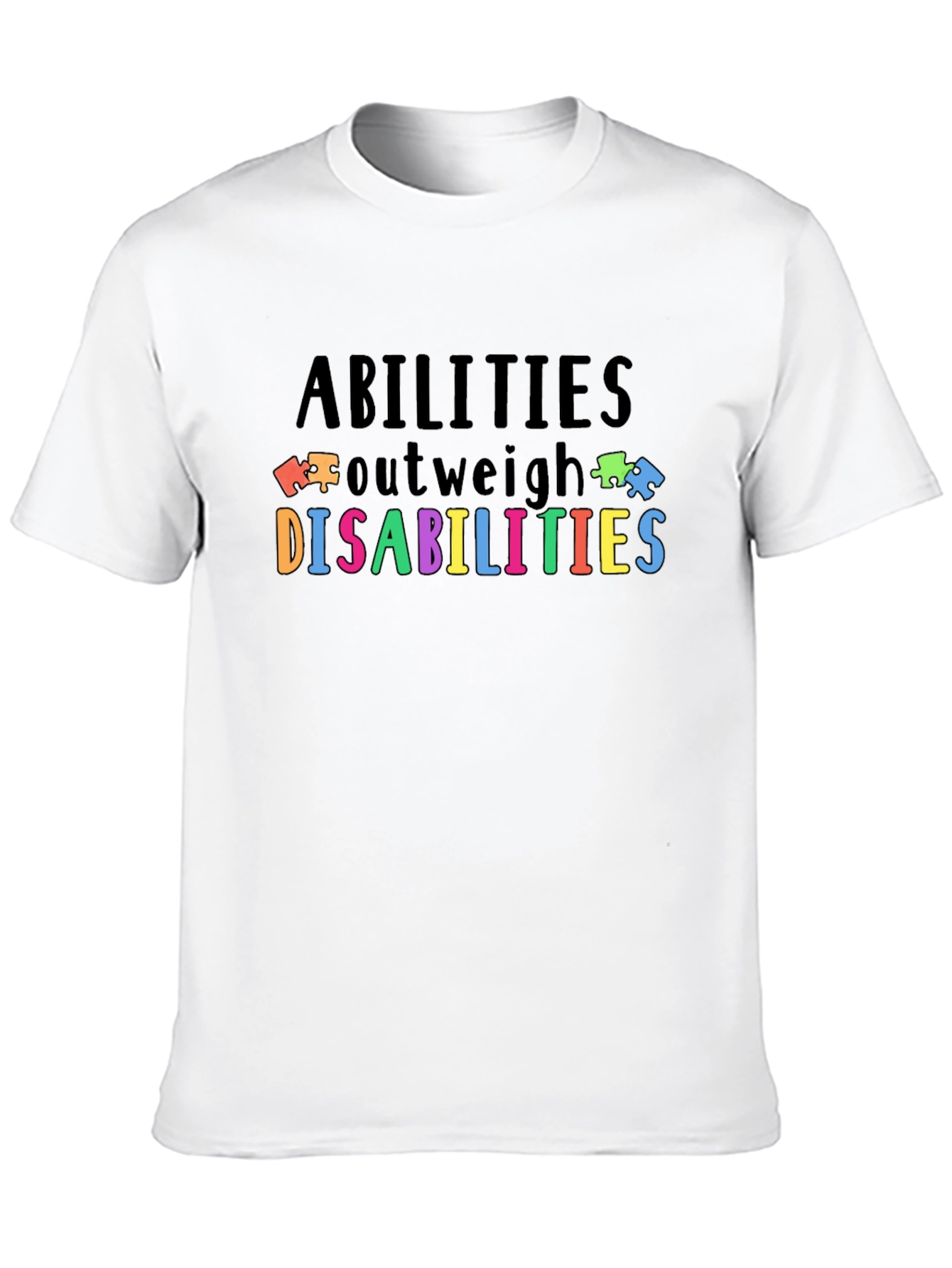 Abilities Outweigh Disabilities Autism Awareness T-Shirt